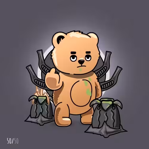 #50 Brash Bear and Facehugger