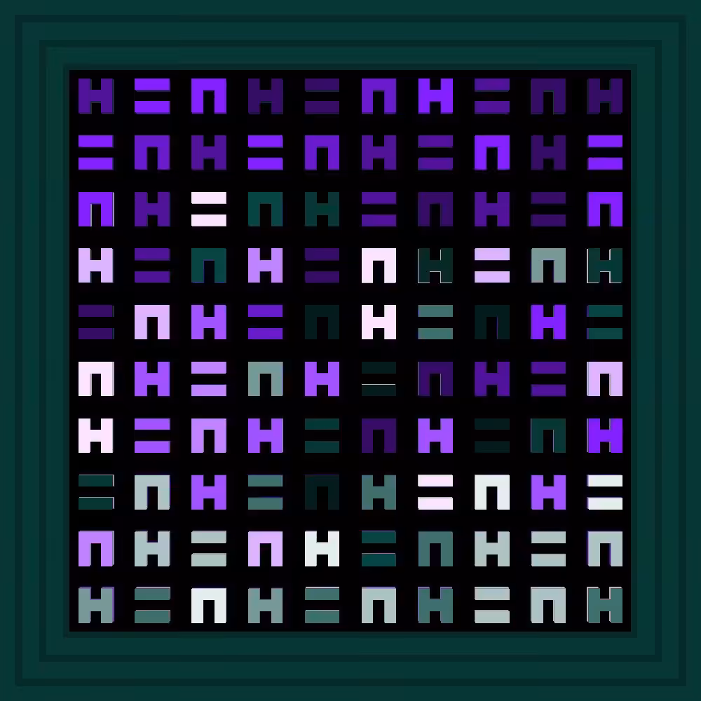 1111 :: Procedural Symbols (H=N) #534/1000