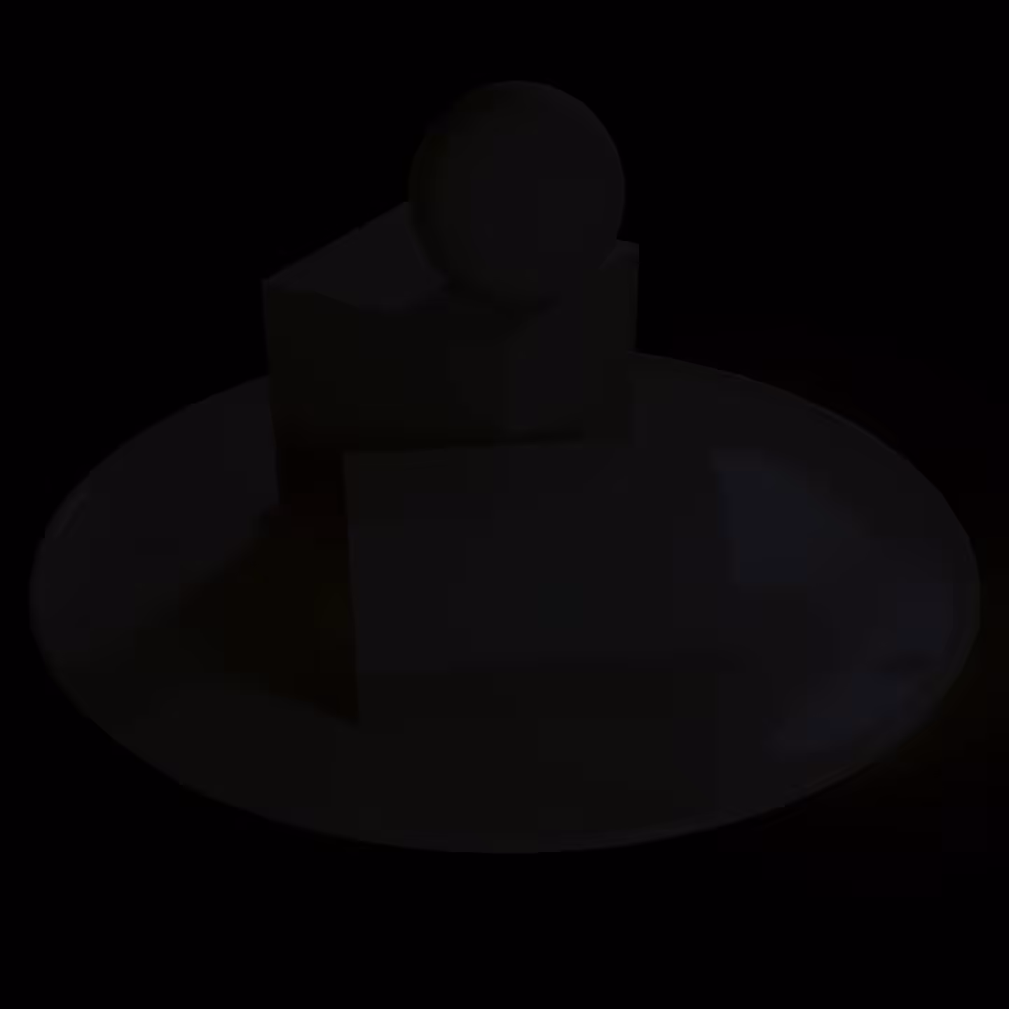 Sculpt plate "Still Life with Basic Geometric Shapes" by Koloto