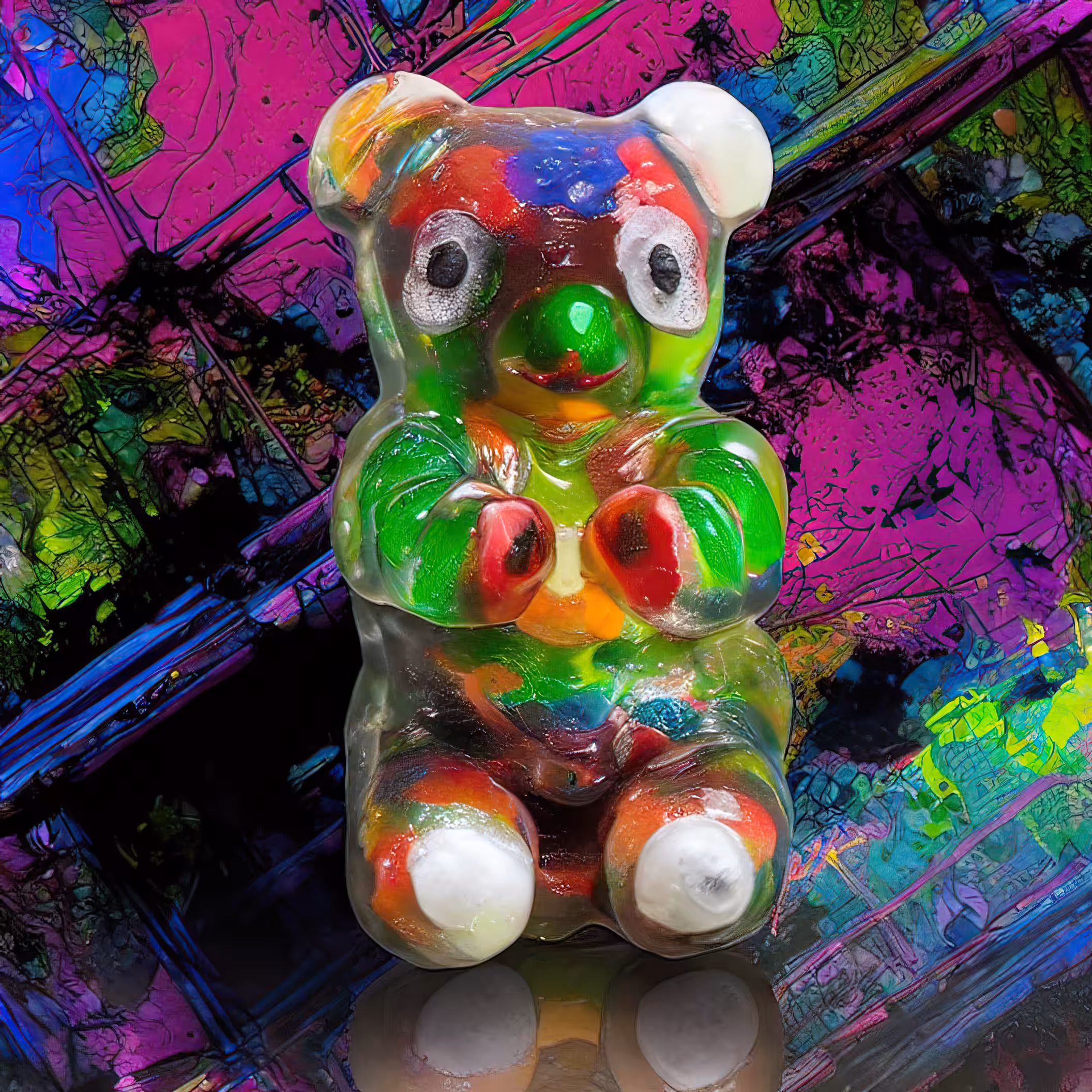 Ai Bear Art from GummyLSD: Jelly Bean
