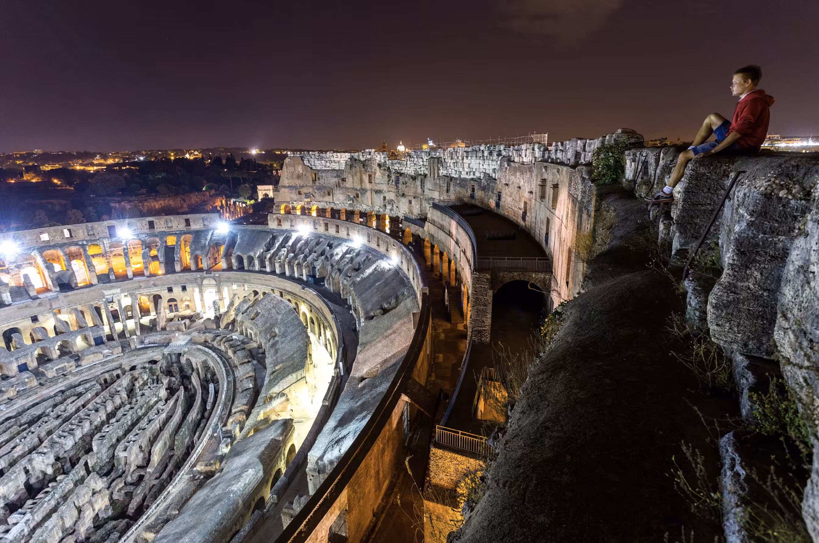 On the top of Coliseum | Rome