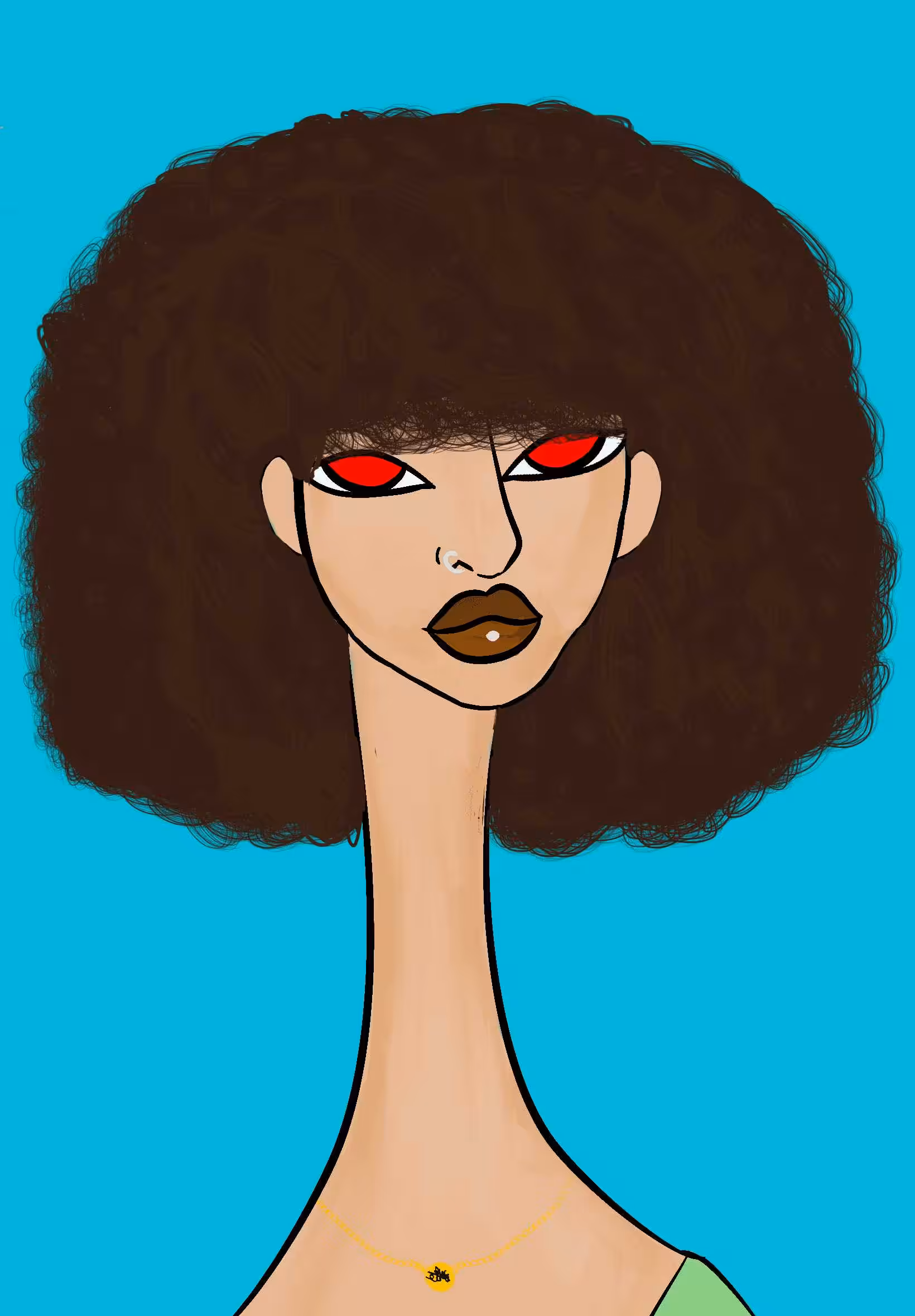 Long Neckie Lady #1674