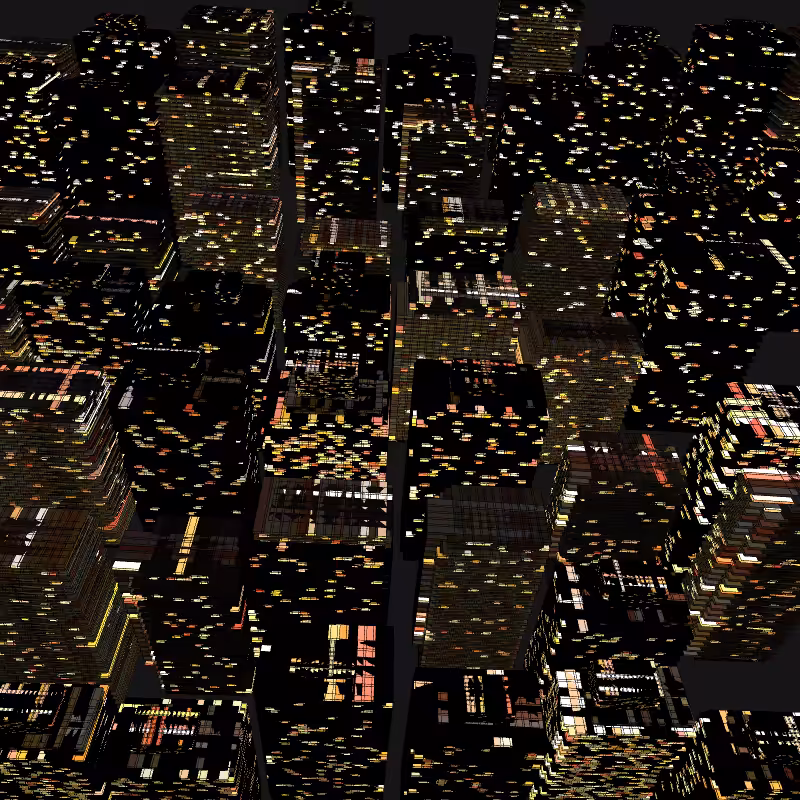 Night city glow #38