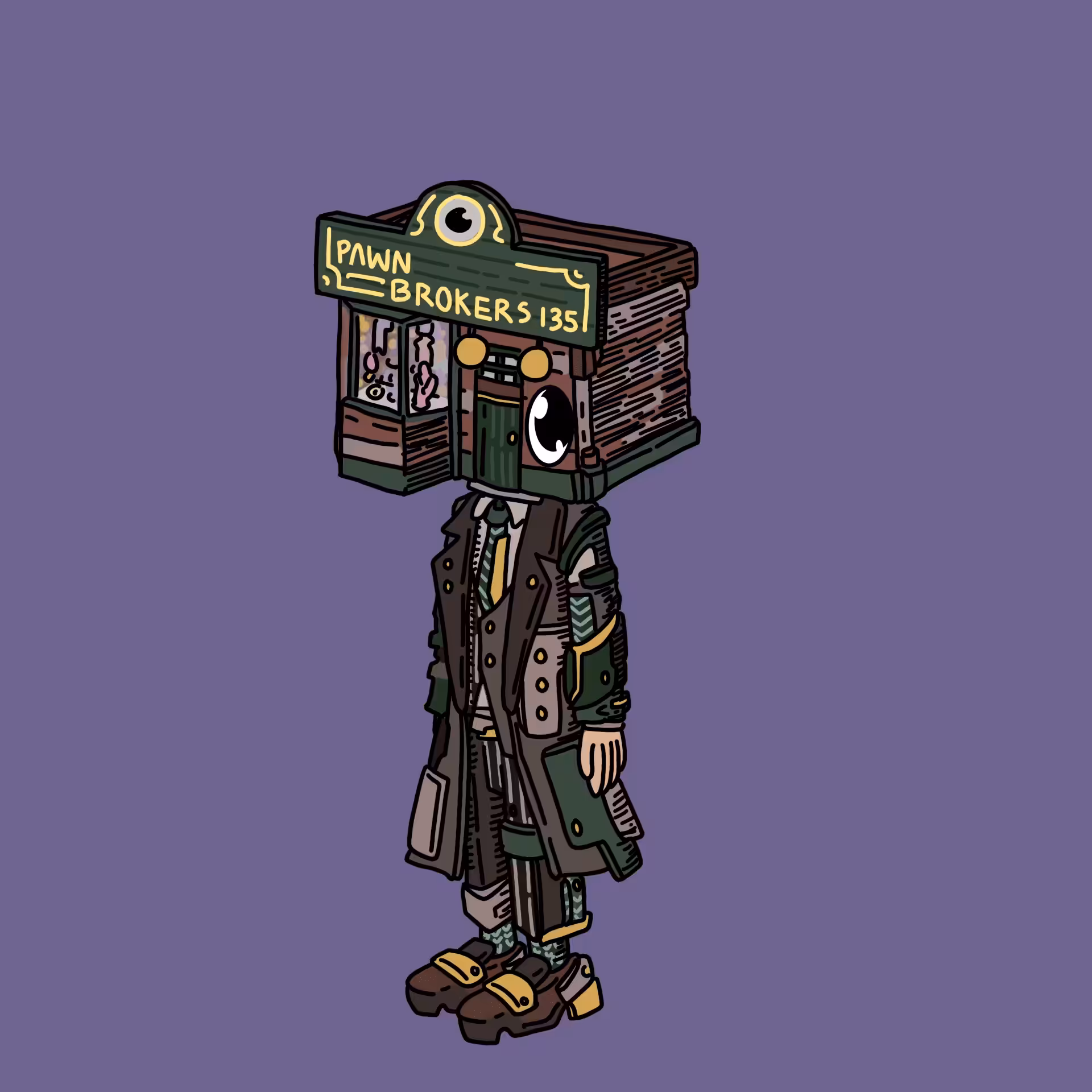 Pawnbroker one eyed guy #00135