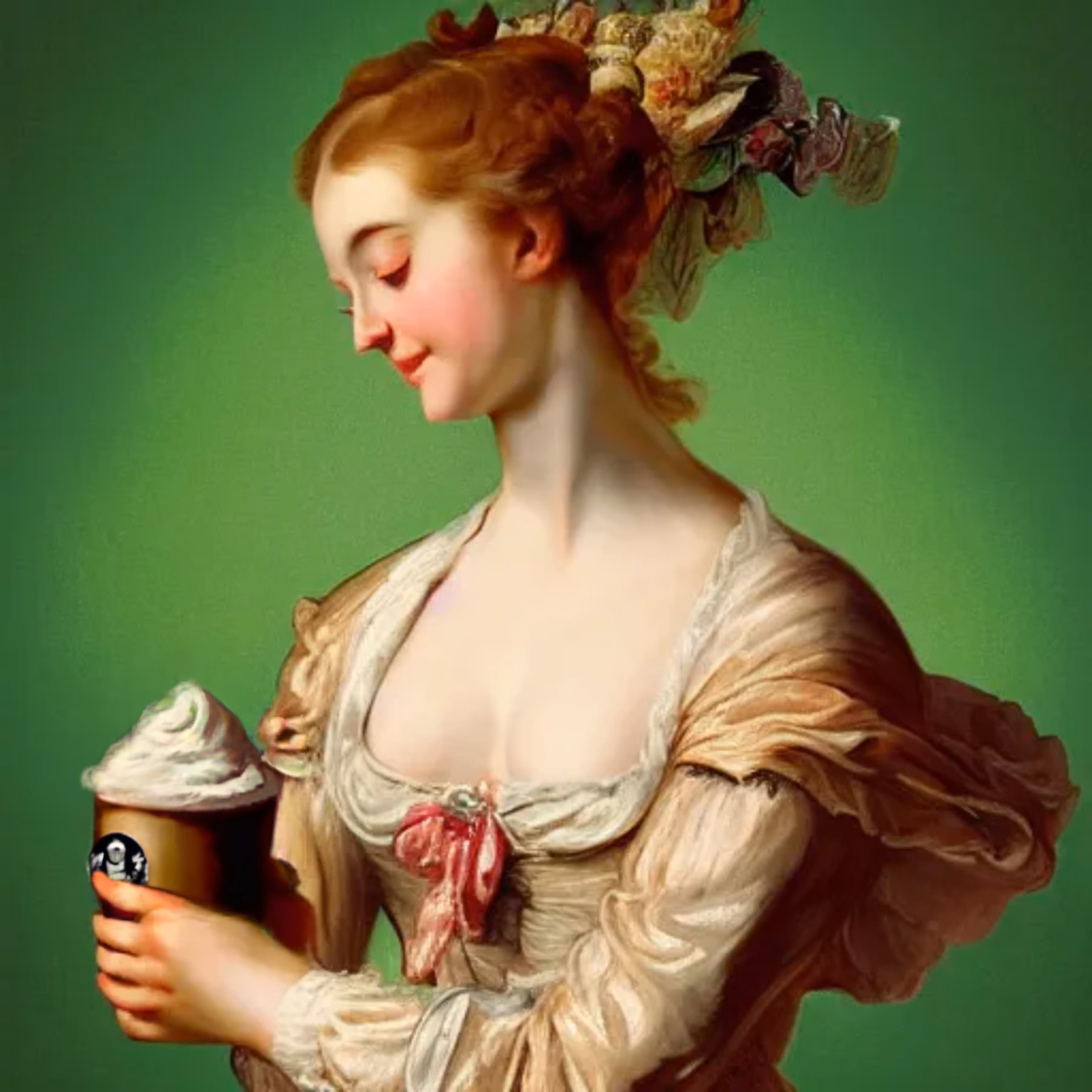 Renaissance Starbucks Lady