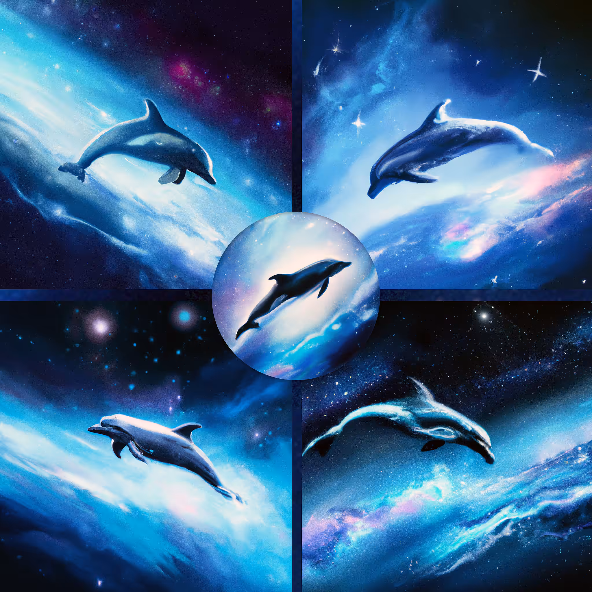 Frolicking Space Dolphins