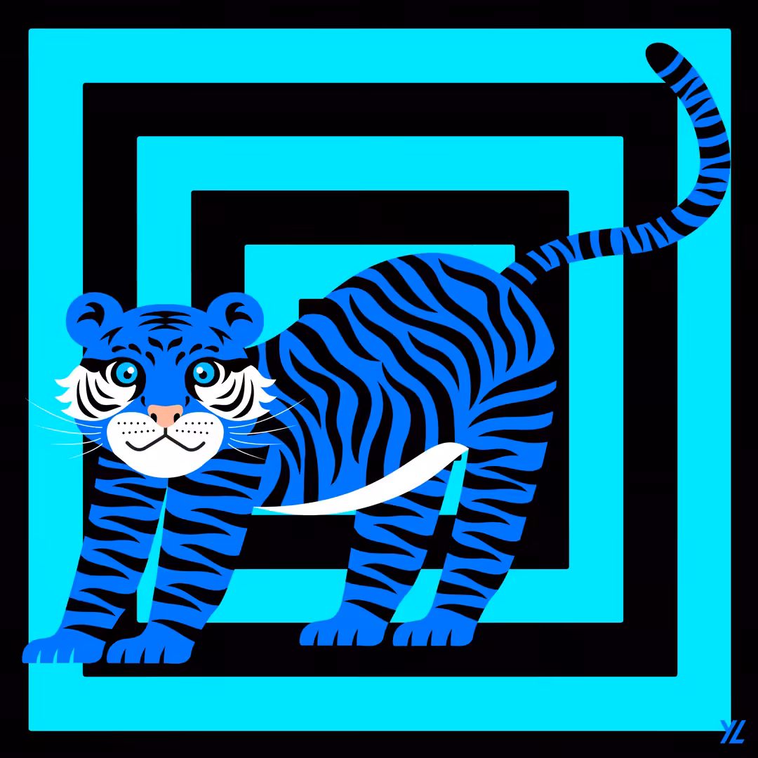 🧧🐯🧧 2022 The Year of Tiger 💥🐯💥  [Blue Edition]
