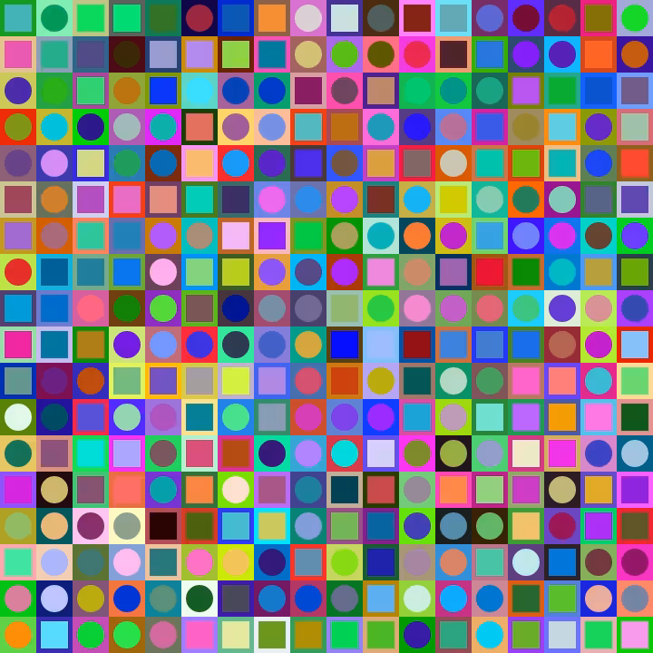 Square Dot Composition #128