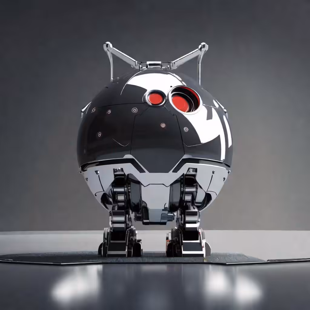 Silver Robotic Apples #10