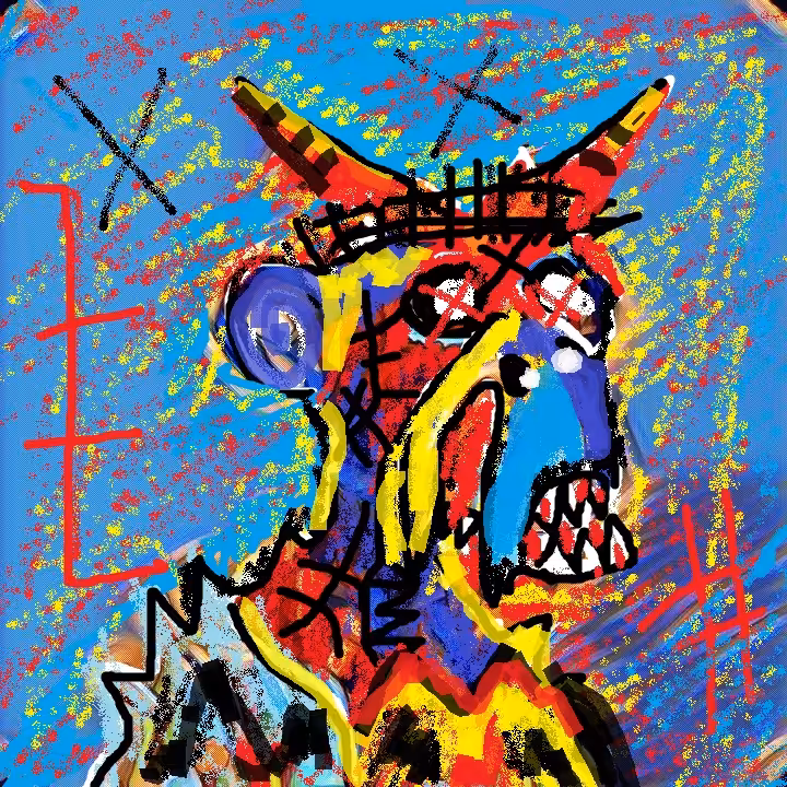 Basquiat Mutant Apes #8