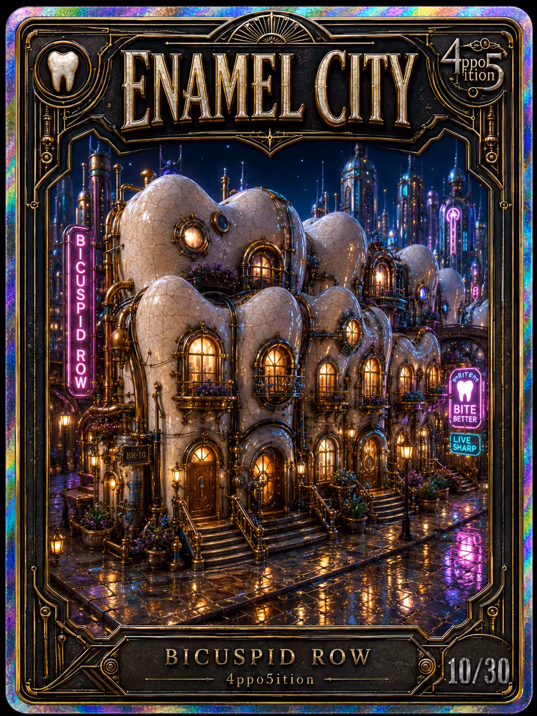 4ppo5ition: Enamel City #10 Bicuspid Row