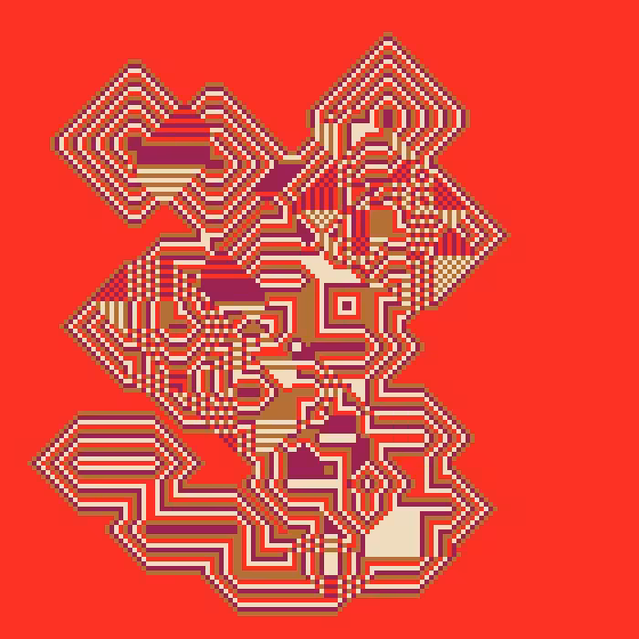Superimposed Octagonal Pyramids #23