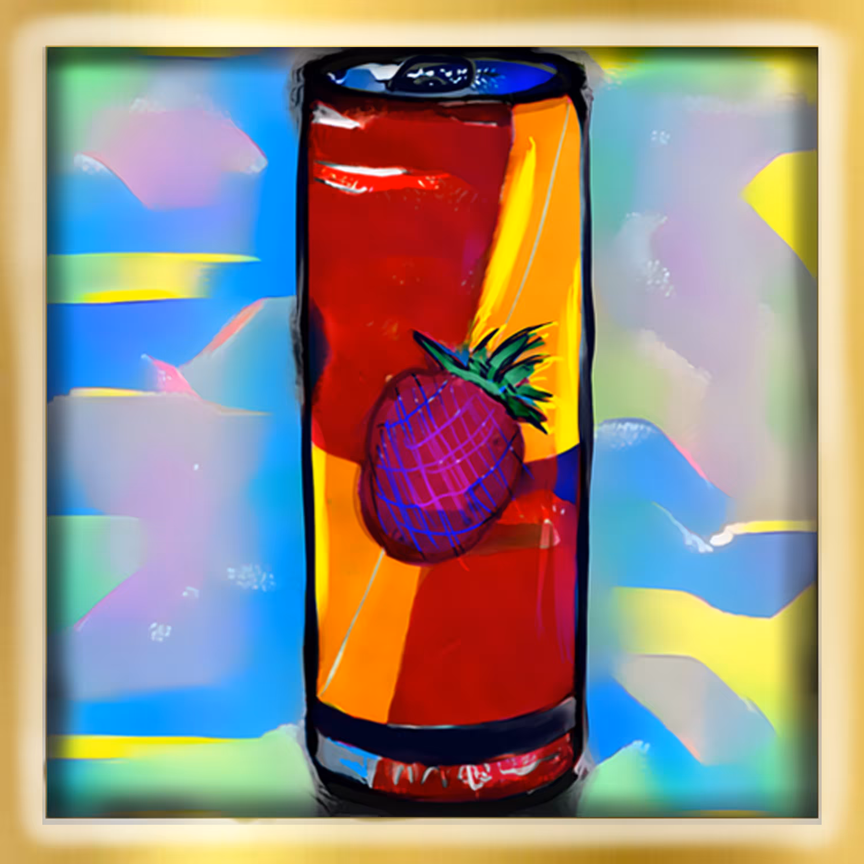 Super Drink Gold Frame