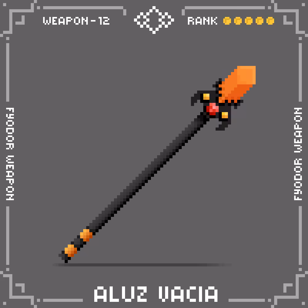 Fantastic War Weapon#012 : ALUZ VACIA