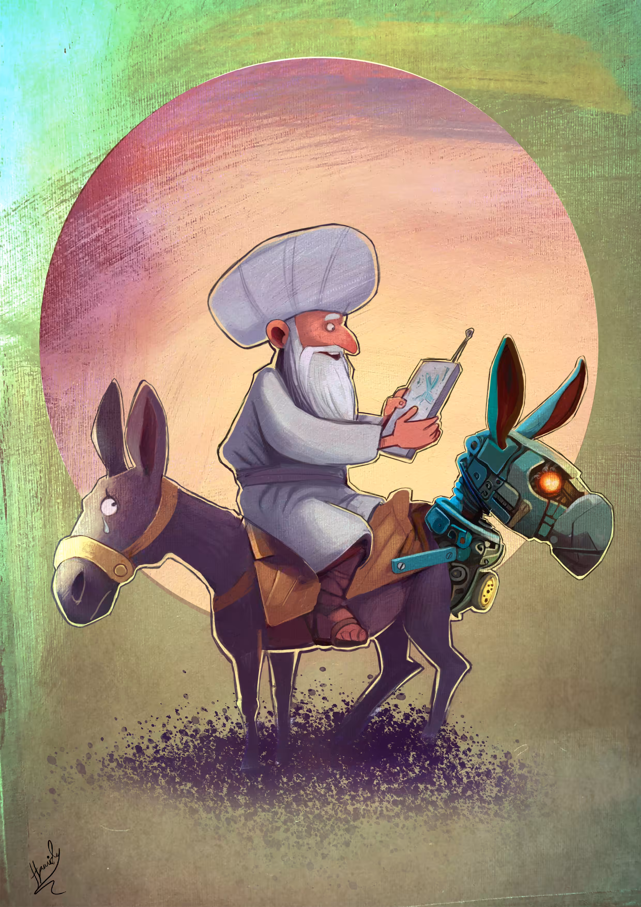 The world of my cartoons: Donkey AI