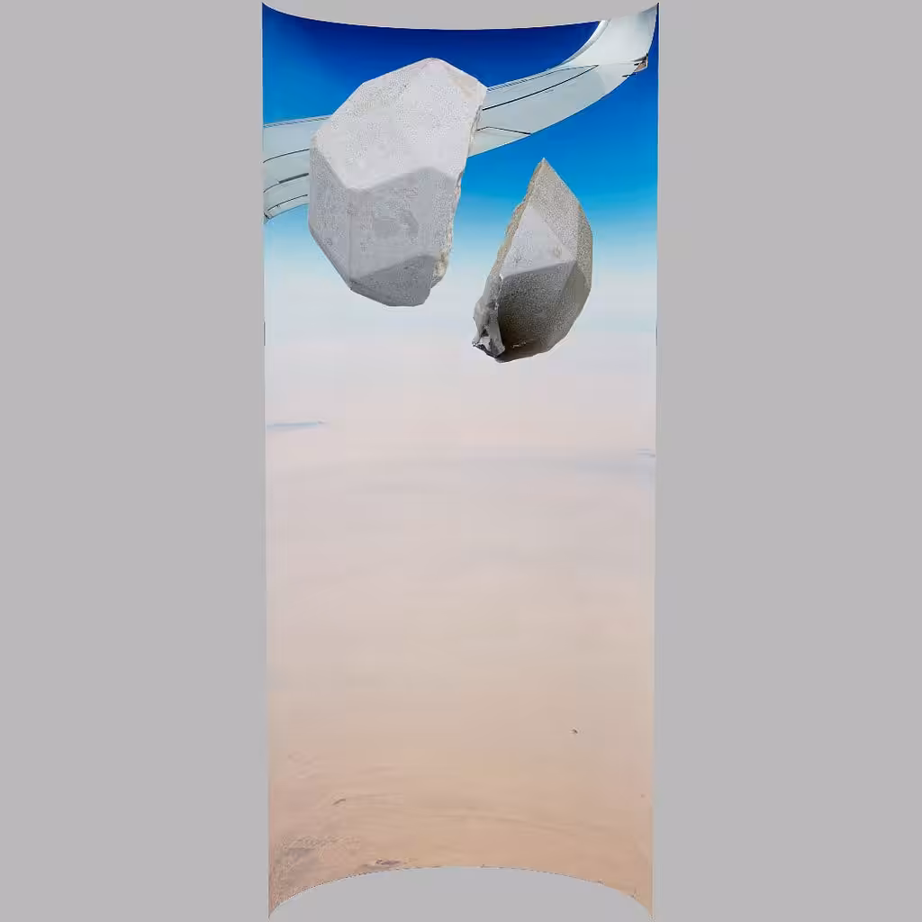 Rhombic fragments with view over Tunisia