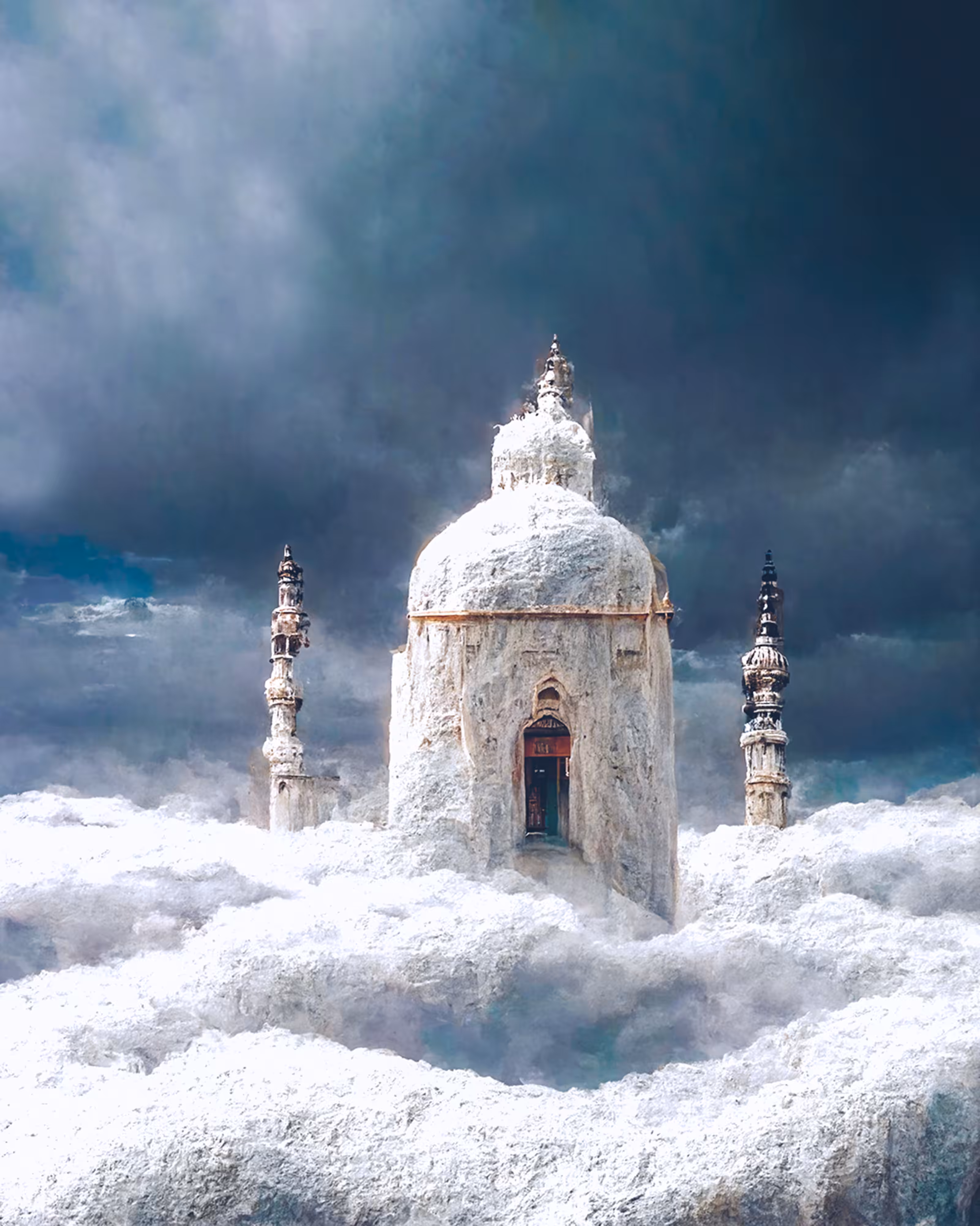 clouds mosque