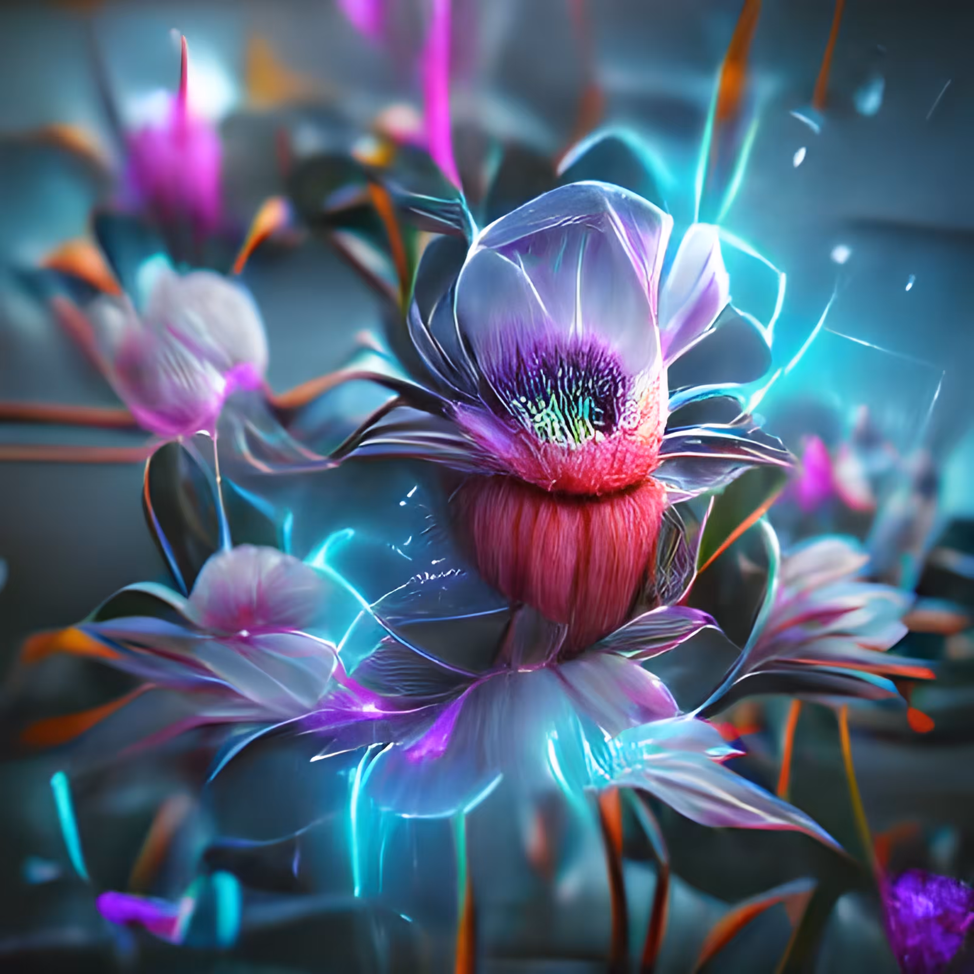 Cyber florals #015 - Fallen Tassel