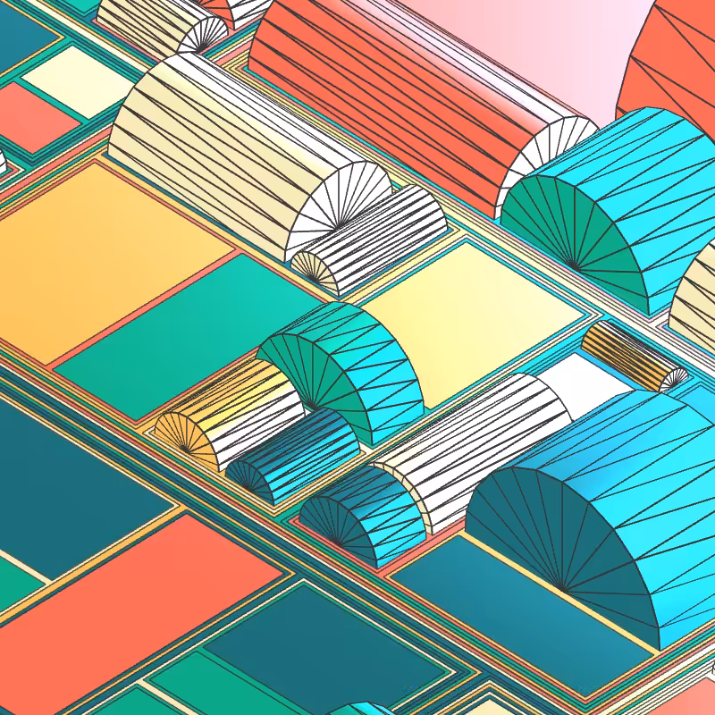 Geometric city #132