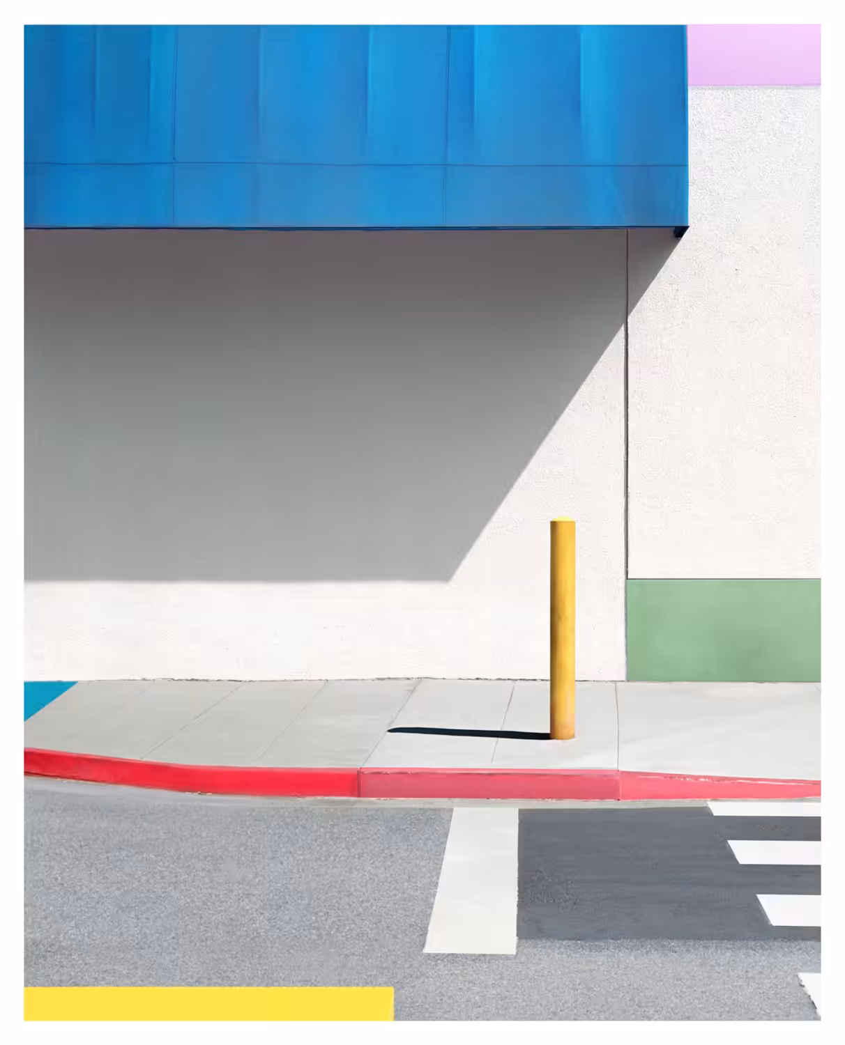 Blue Awning With Yellow