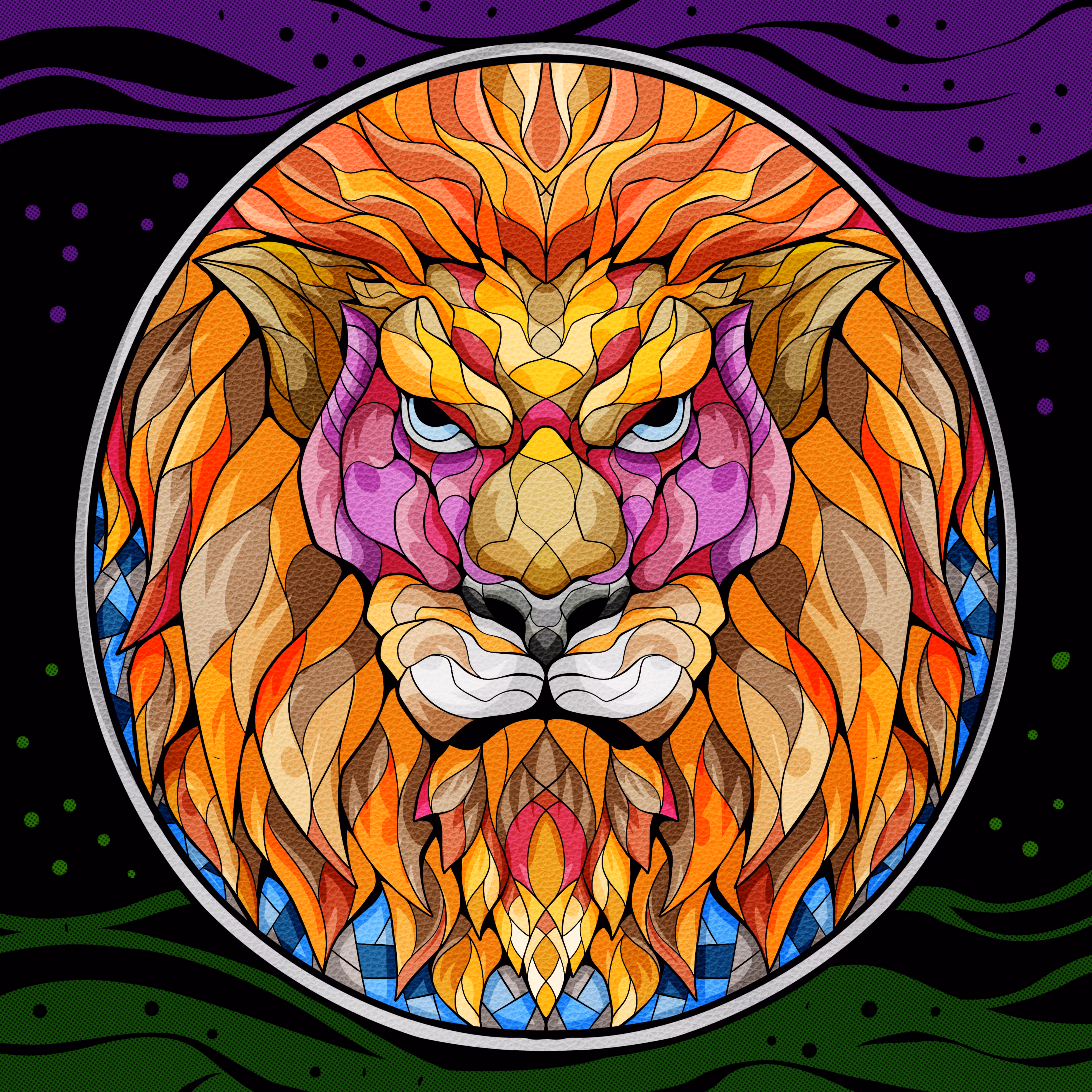Stainedglass Coin #20