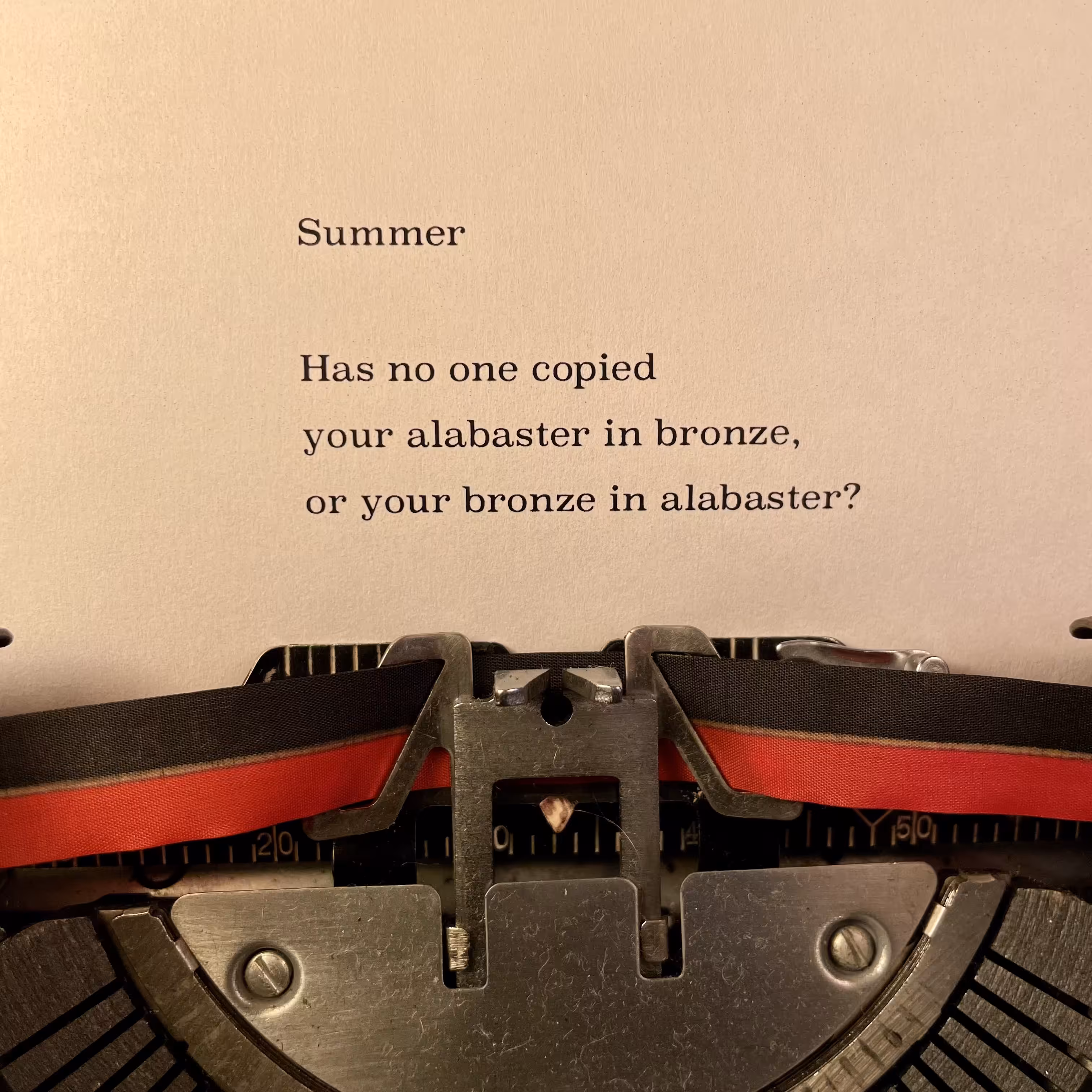 Love Poem Tercets: Summer