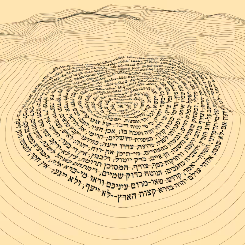 Topographic text #25