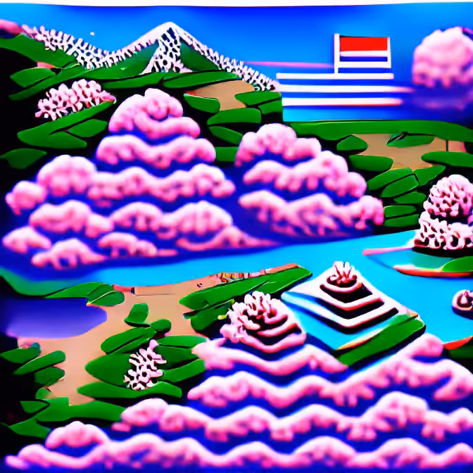 Vaporwave Landscape 6