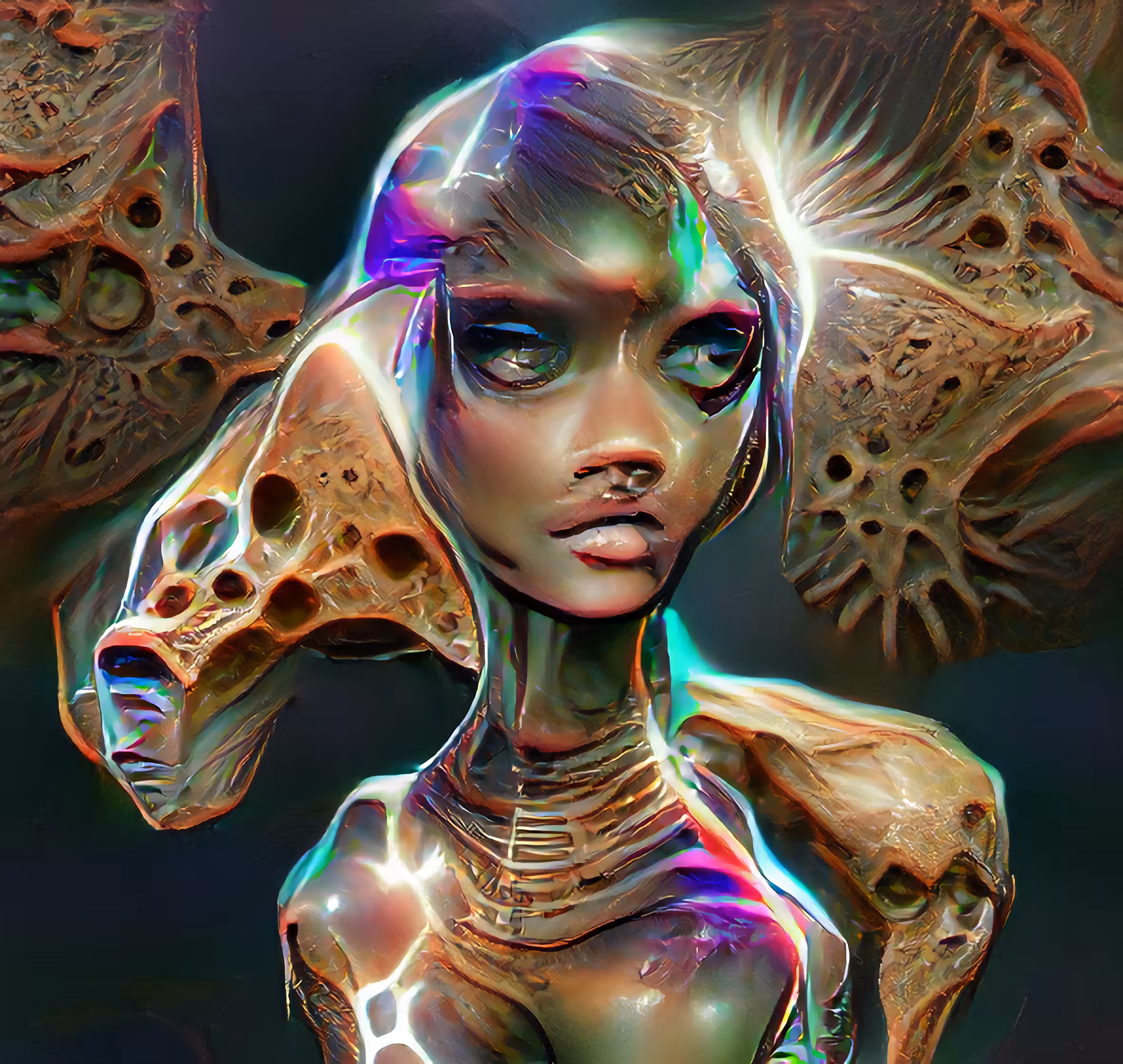 ancient martian bust