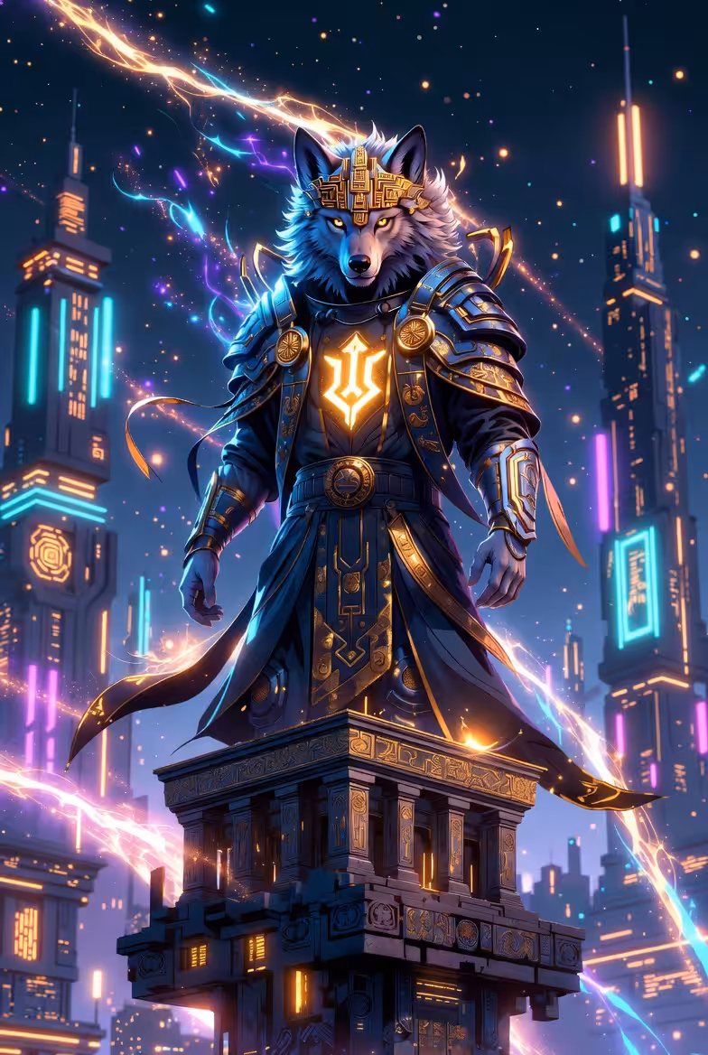 Neon Tryzub Awakens
