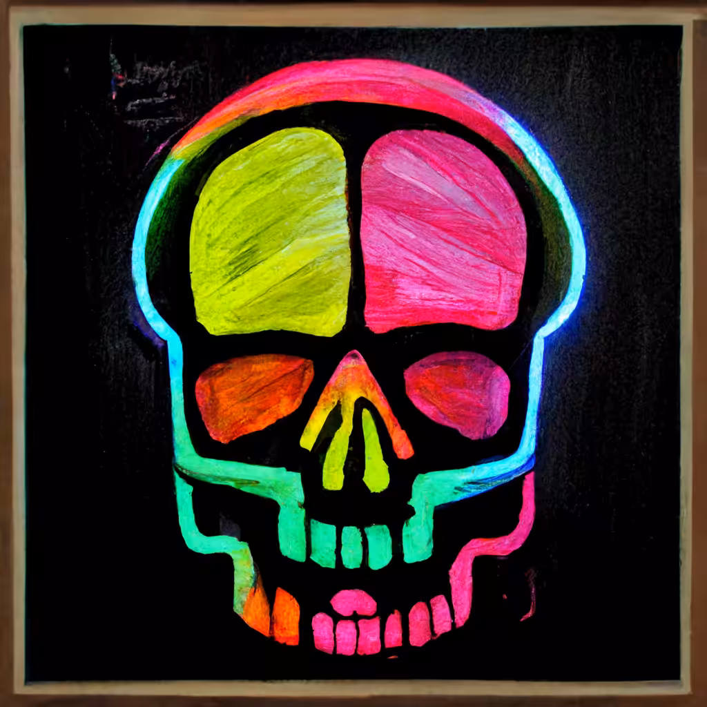 Neon Skull 19