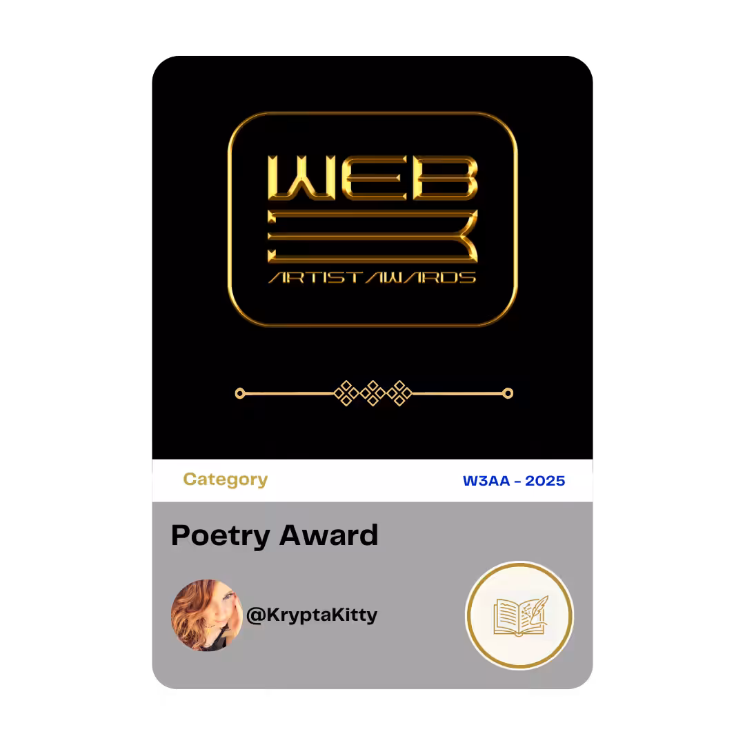 Award 20 - Poetry - @kryptakitty