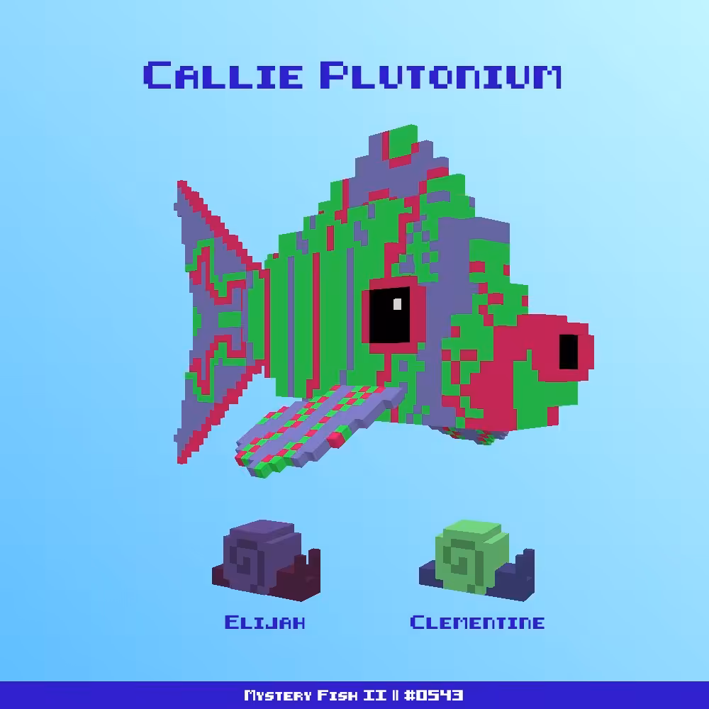 Callie Plutonium :: Mystery Fish 0543/1000 