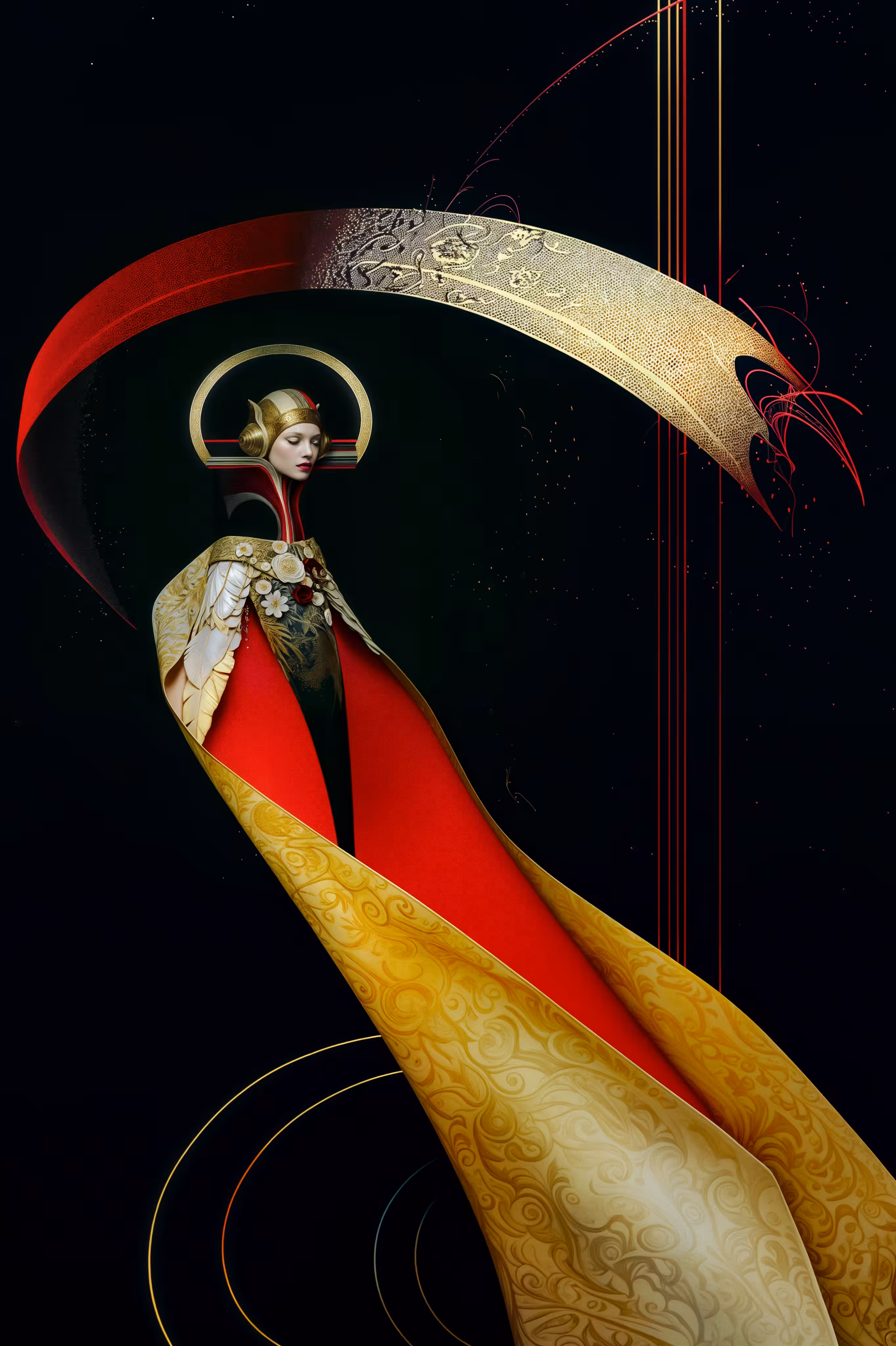 Black, Gold, and Vermilion of Japan