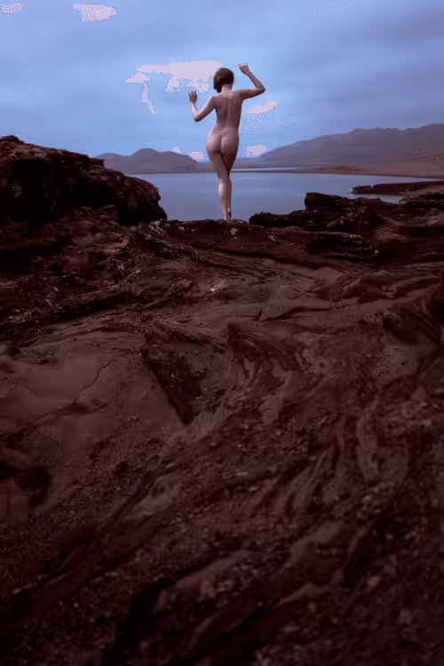 Resist the Flow of Time - Redeemable Fine Art Nude Photo