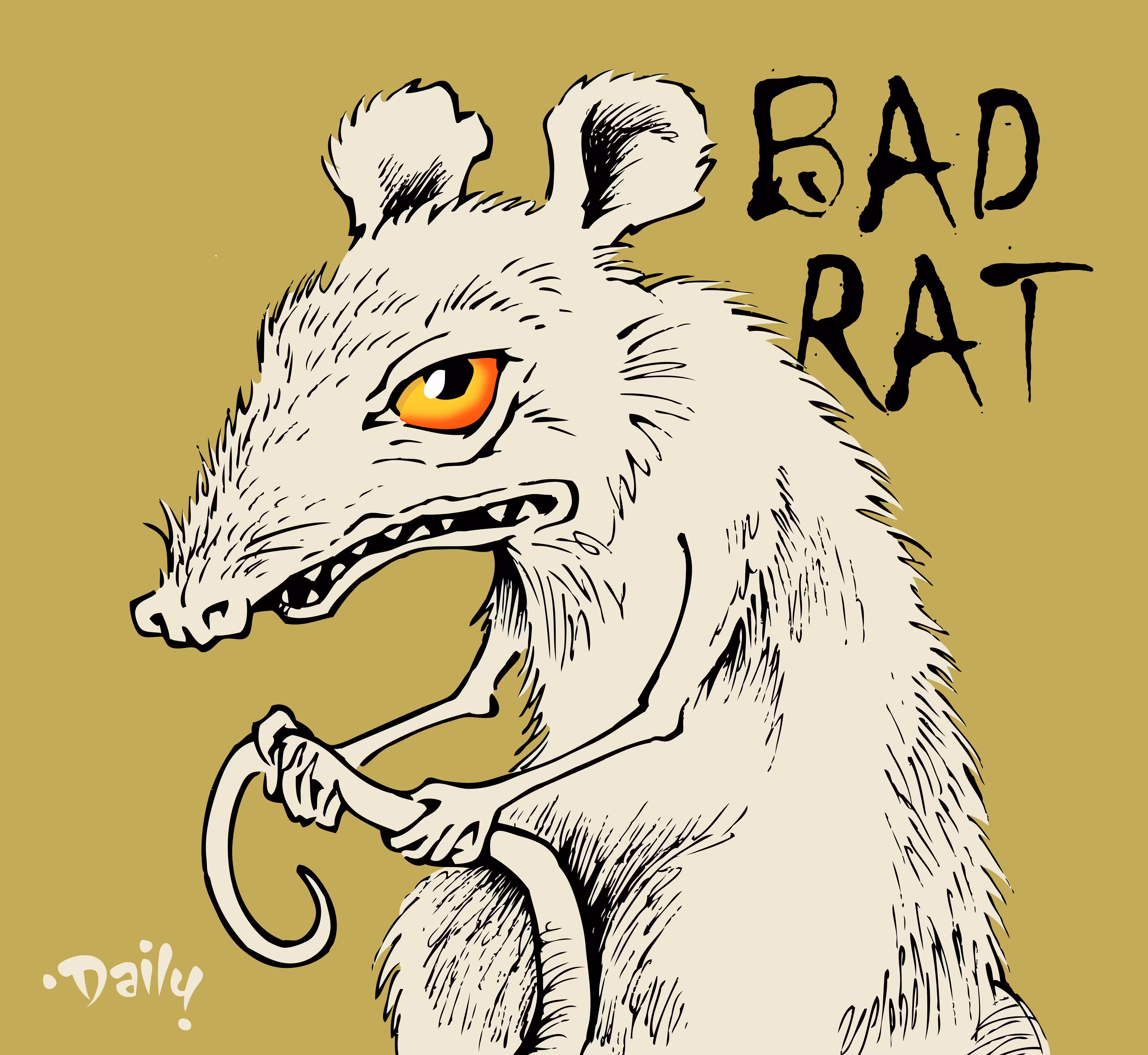 Bad Rat (HEX Color #BFAF5A)