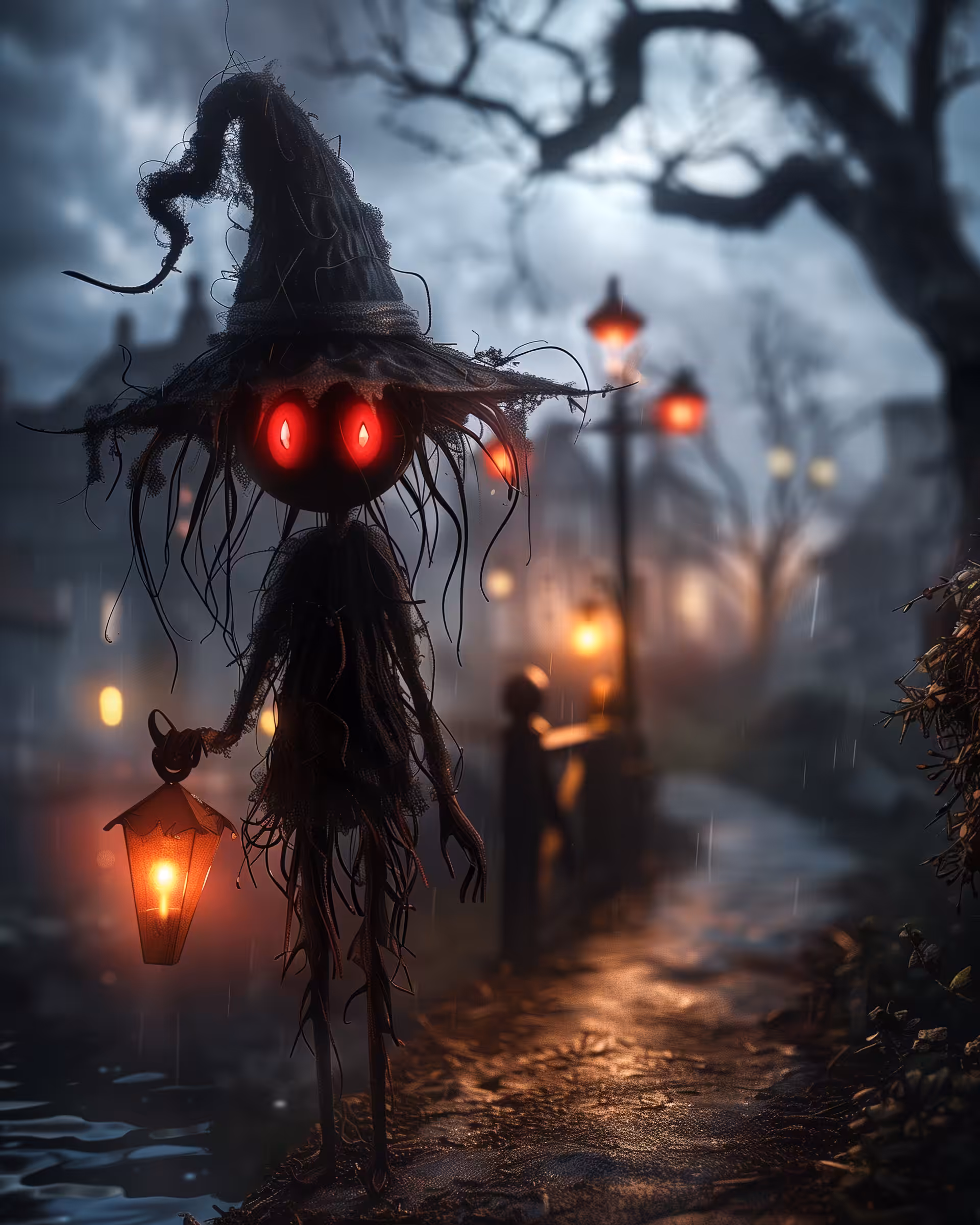 A resident of the creepy village