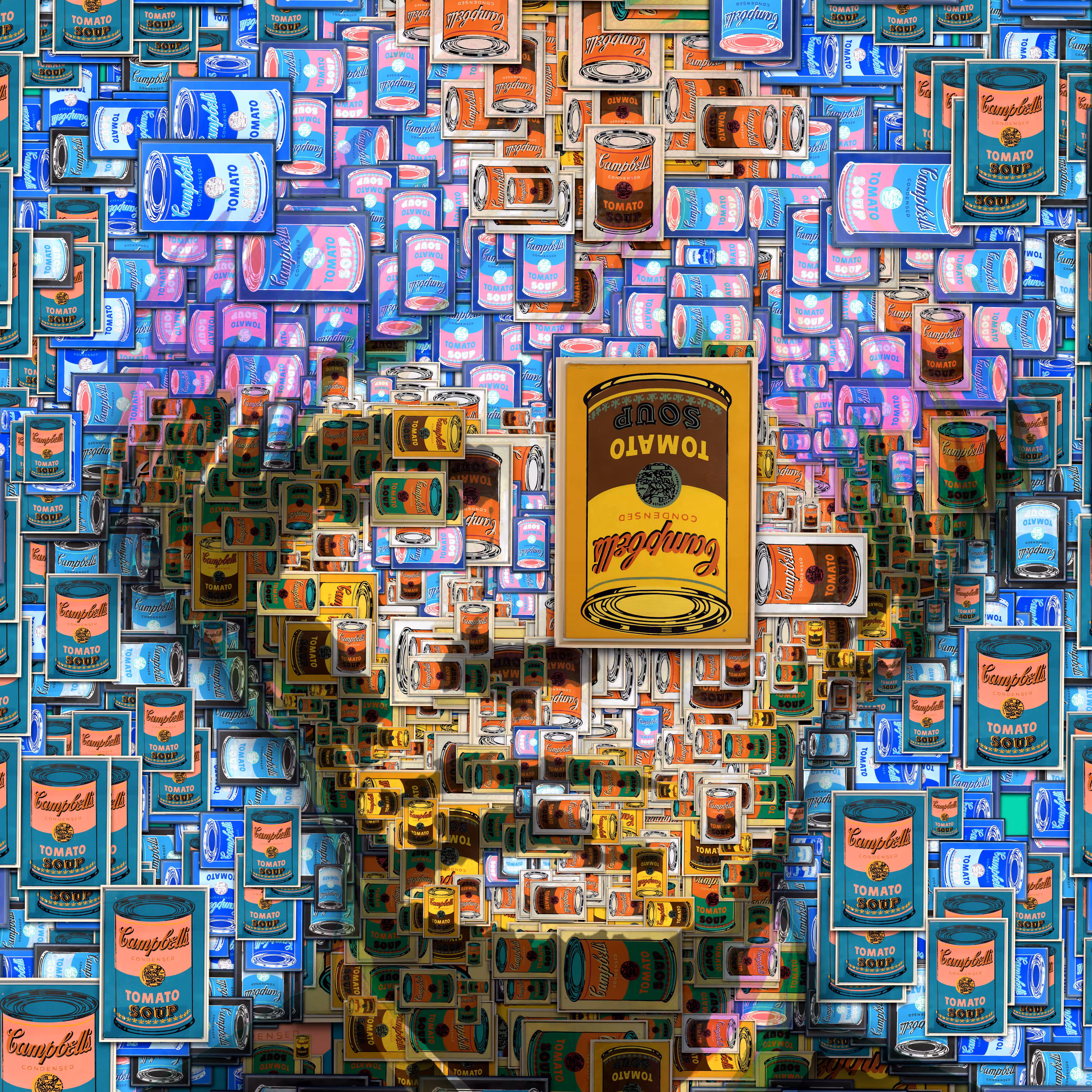Andy Warhol in Campbell Soup Cans