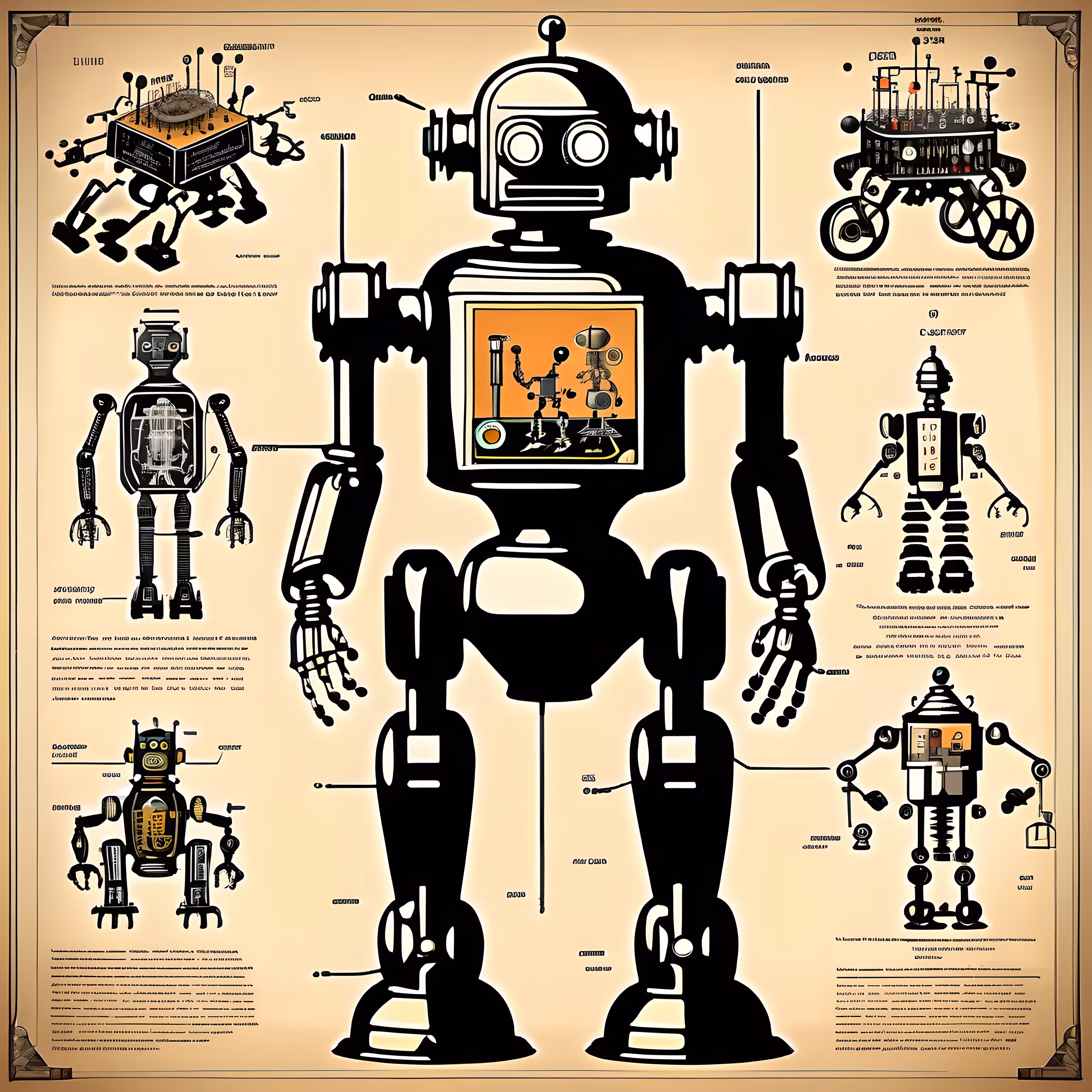 STUDIES ON ROBOTS - 20TH CENTURY #25