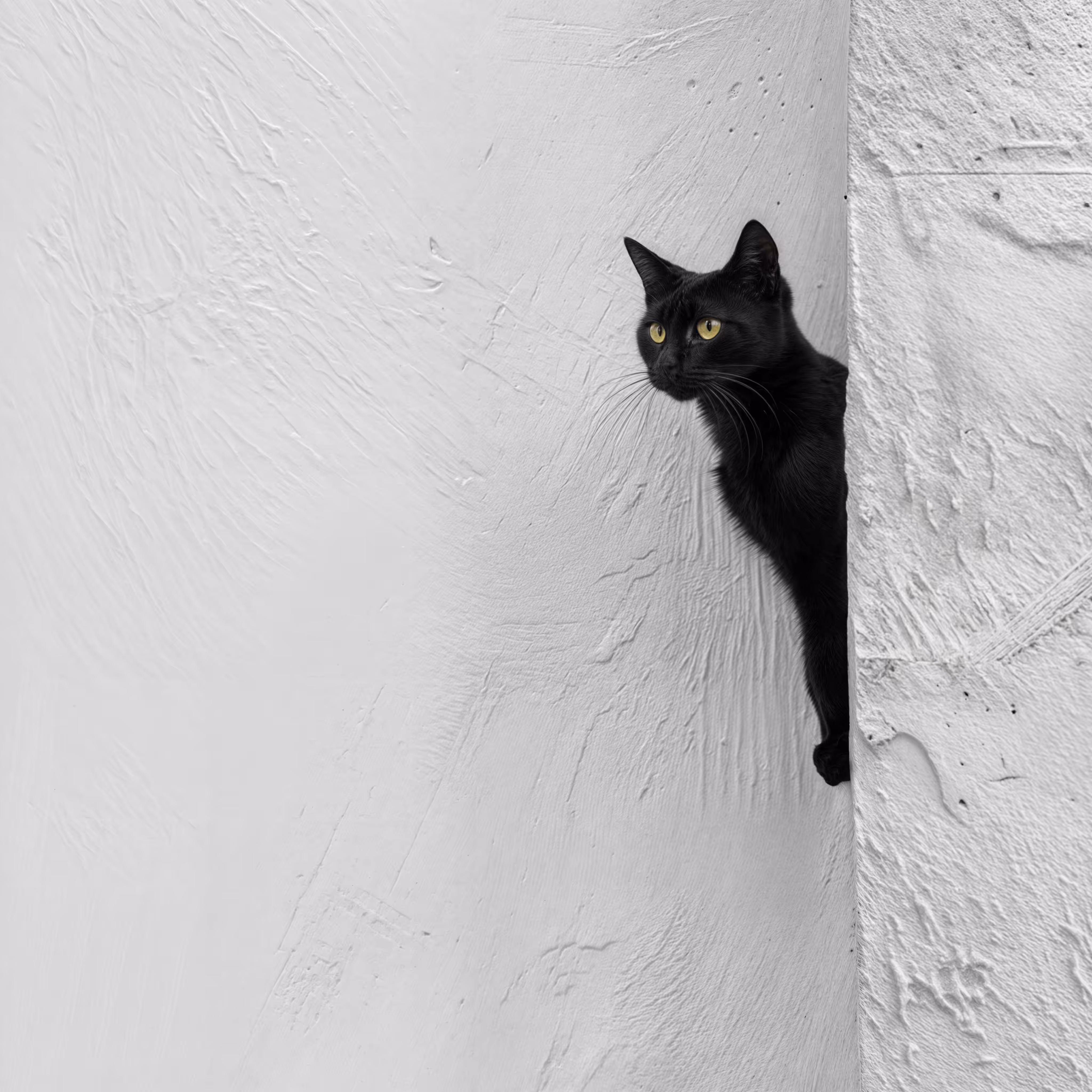 Minimalist Black Cat