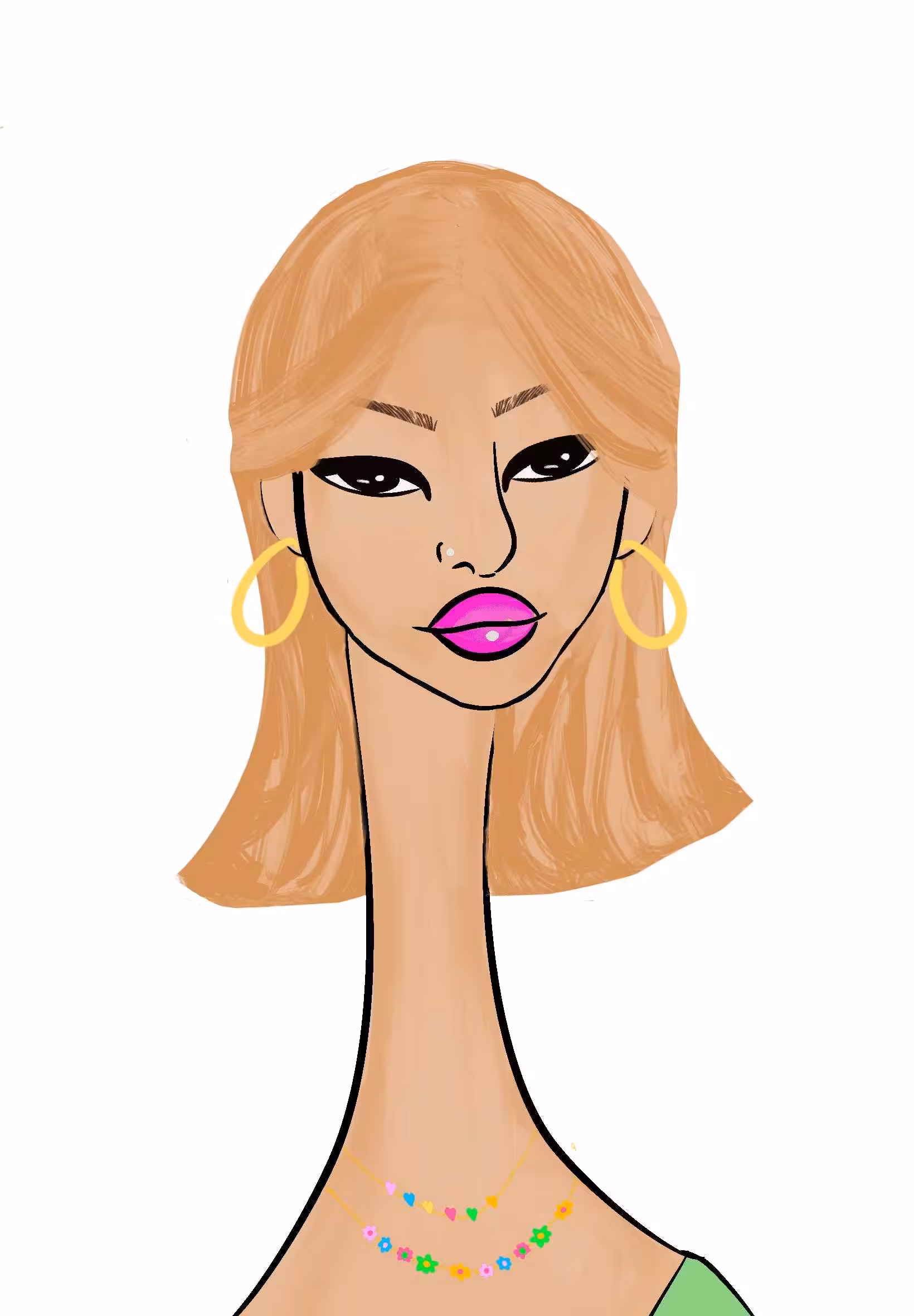 Long Neckie Ladies: Long Neckie Lady #1582