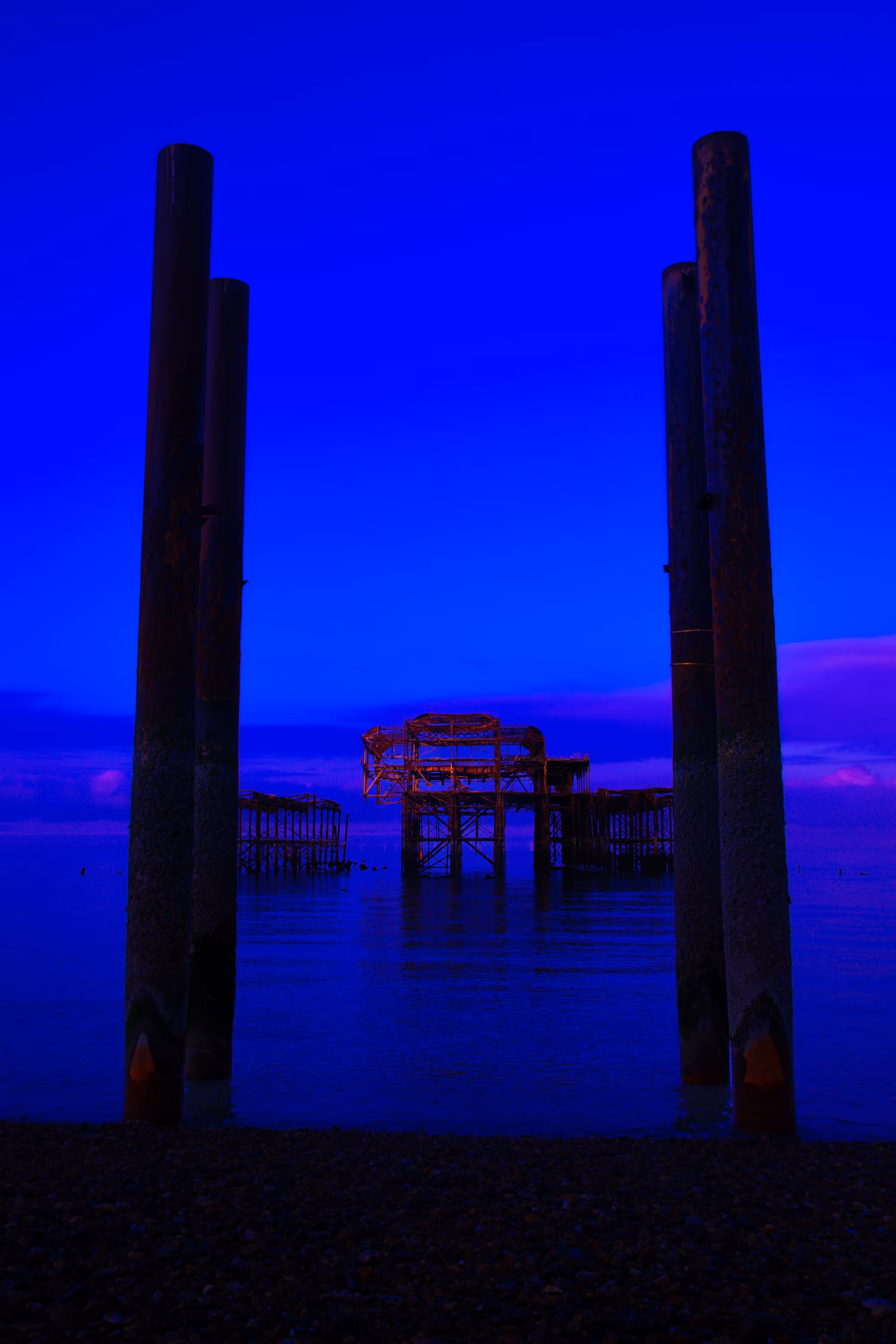 Through the pillars