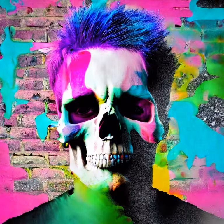 Cotton Candy Skull #161