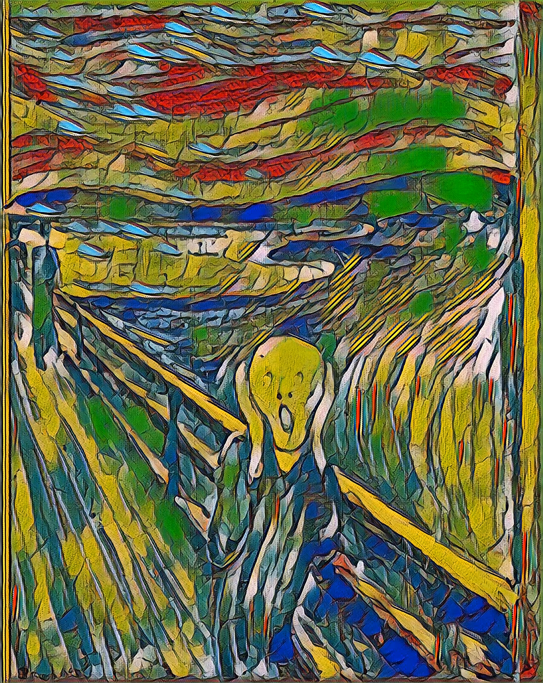 "The Scream" by Pablo Picasso [AI art]