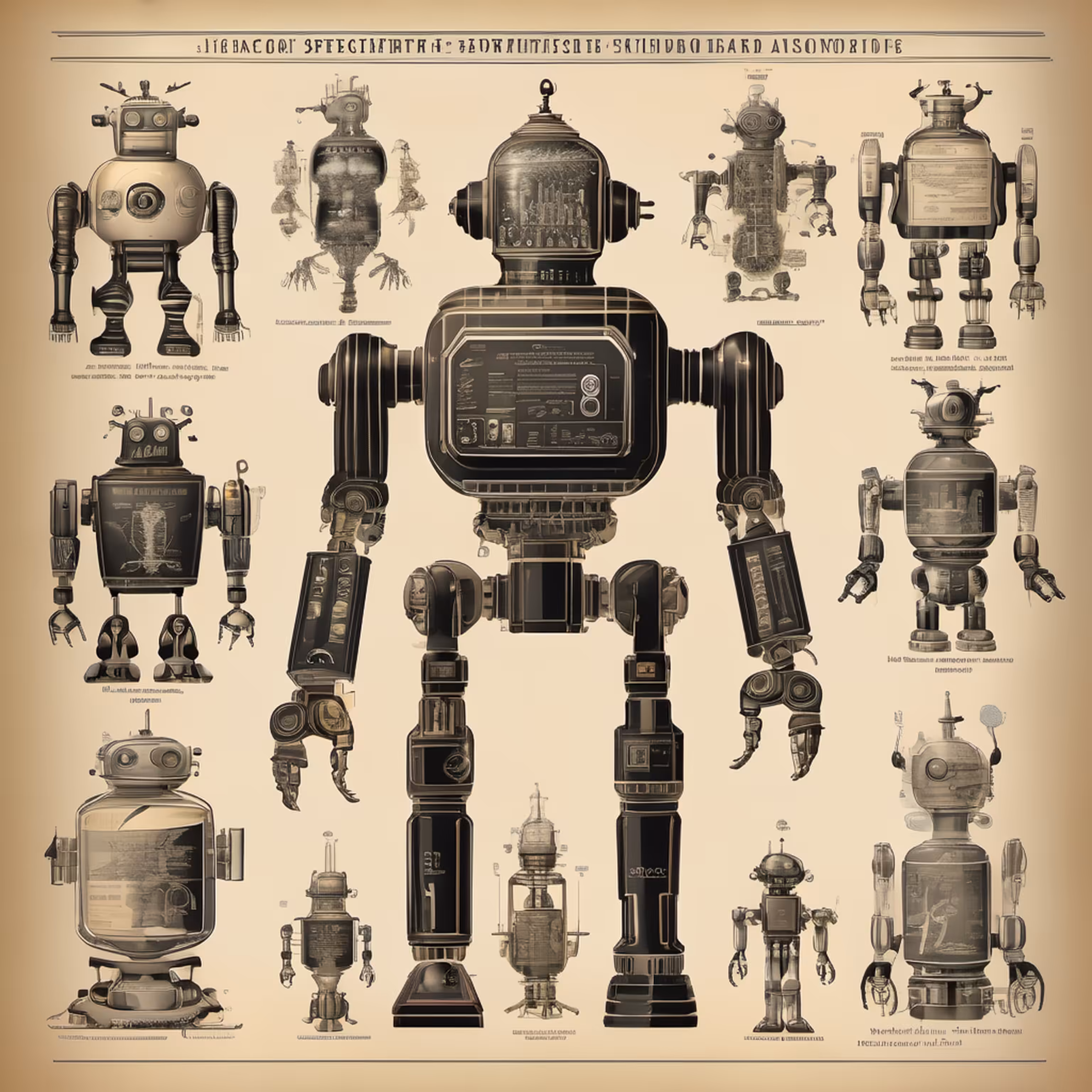 STUDIES ON ROBOTS - 19TH CENTURY #21