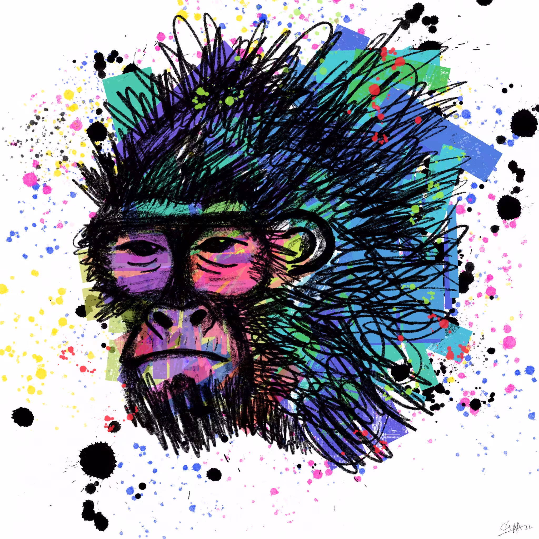 "Gorilla Skull" - Crazy Skull WSA