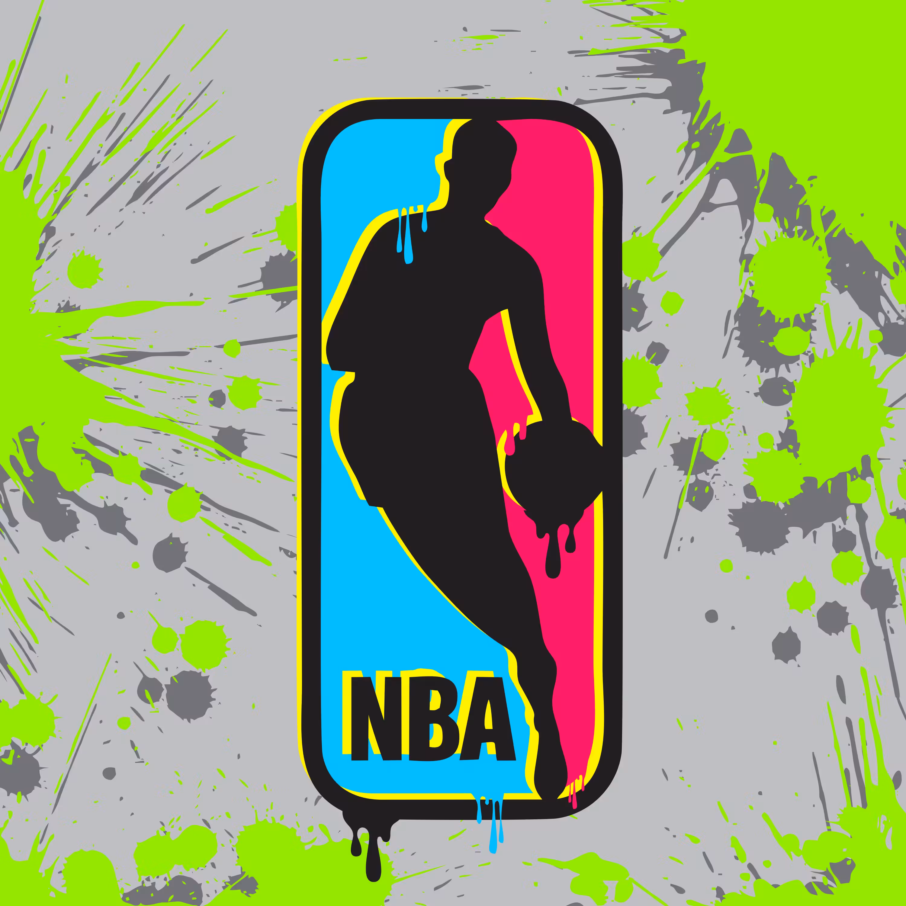 NBA Logo Graffiti - Day