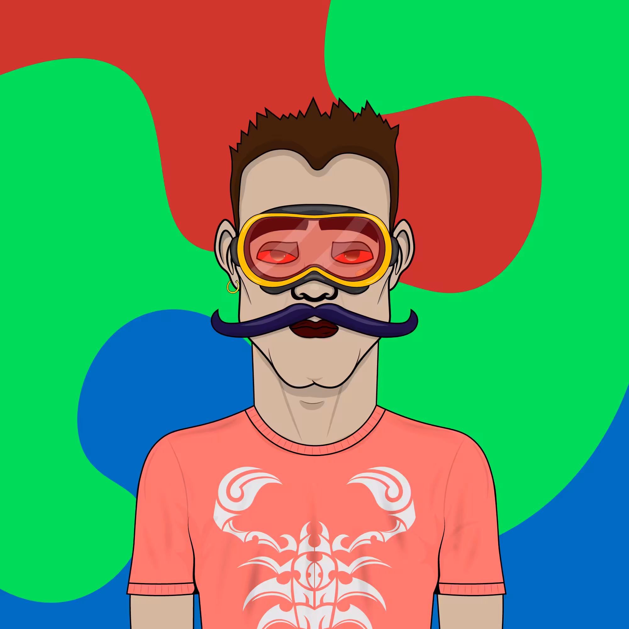 Mustachioed #90