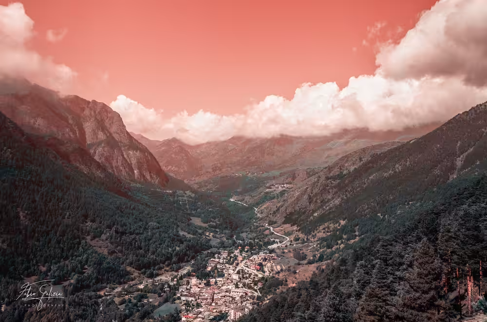 Red Sky view From Fenestrelle's Fort