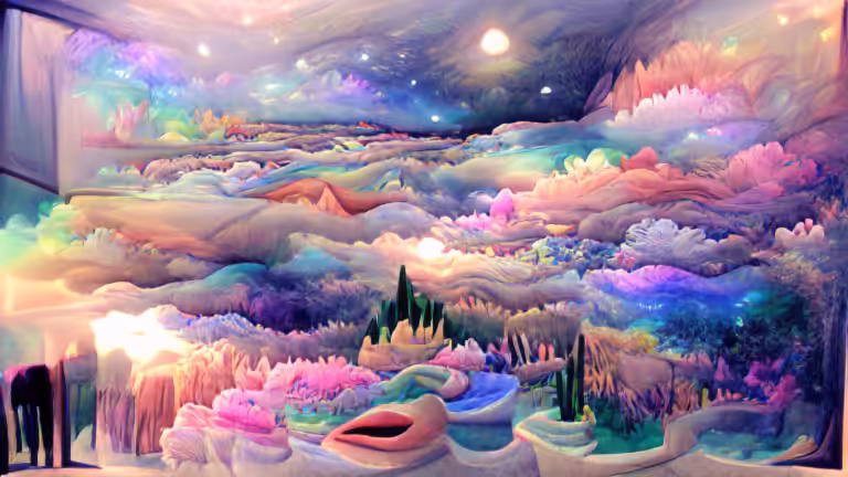 the most beautiful thing imaginable | dreamscape (pixray_genesis)